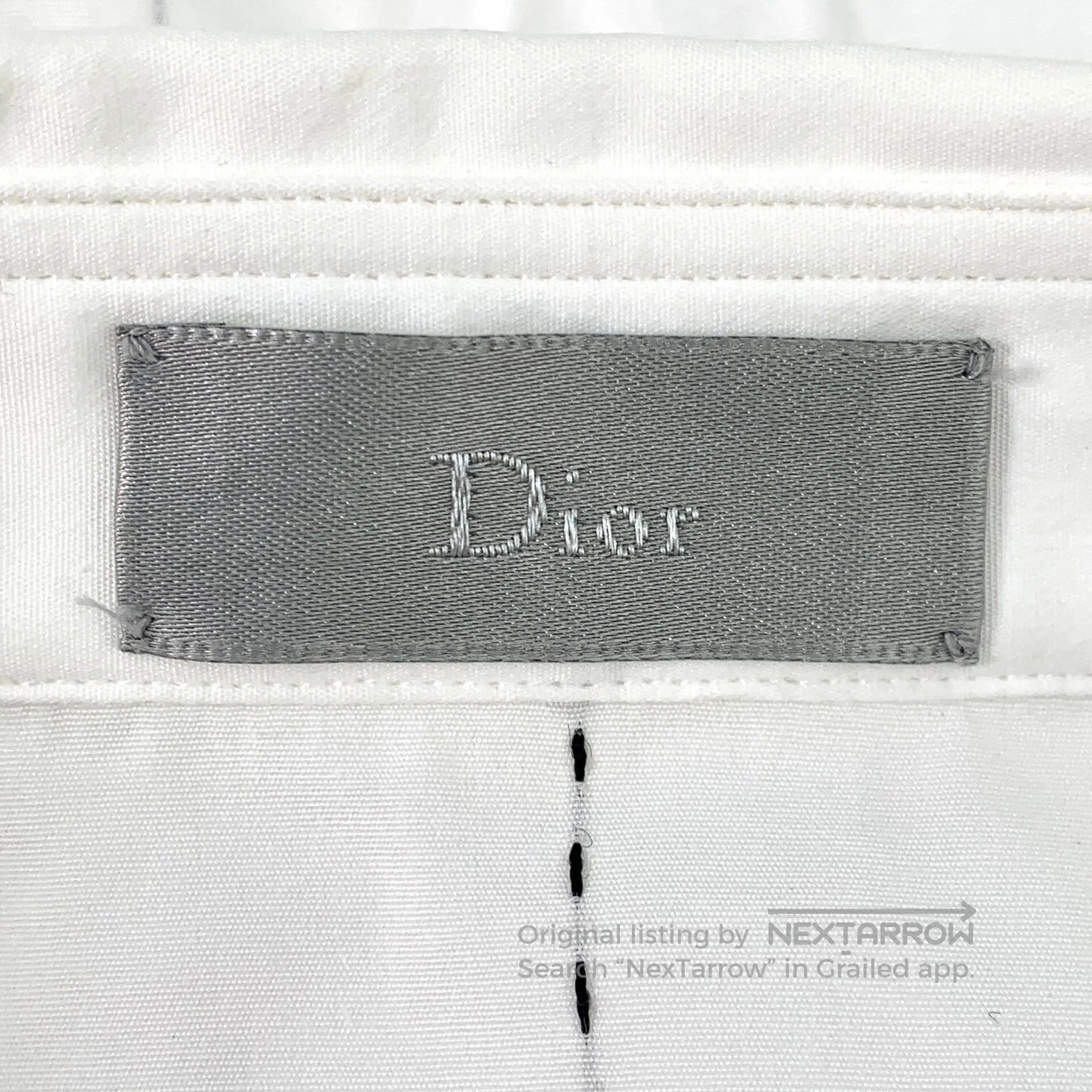 Dior white cotton long sleeve shirt by dior. Size US M / EU 48-50 / 2 - 5 Thumbnail