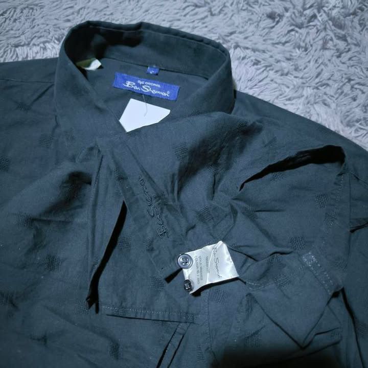 Ben Sherman × Other UK × Vintage Ben Sherman Mono off black basic long sleeves Shirt Size Xl Size US XL / EU 56 / 4 - 3 Thumbnail