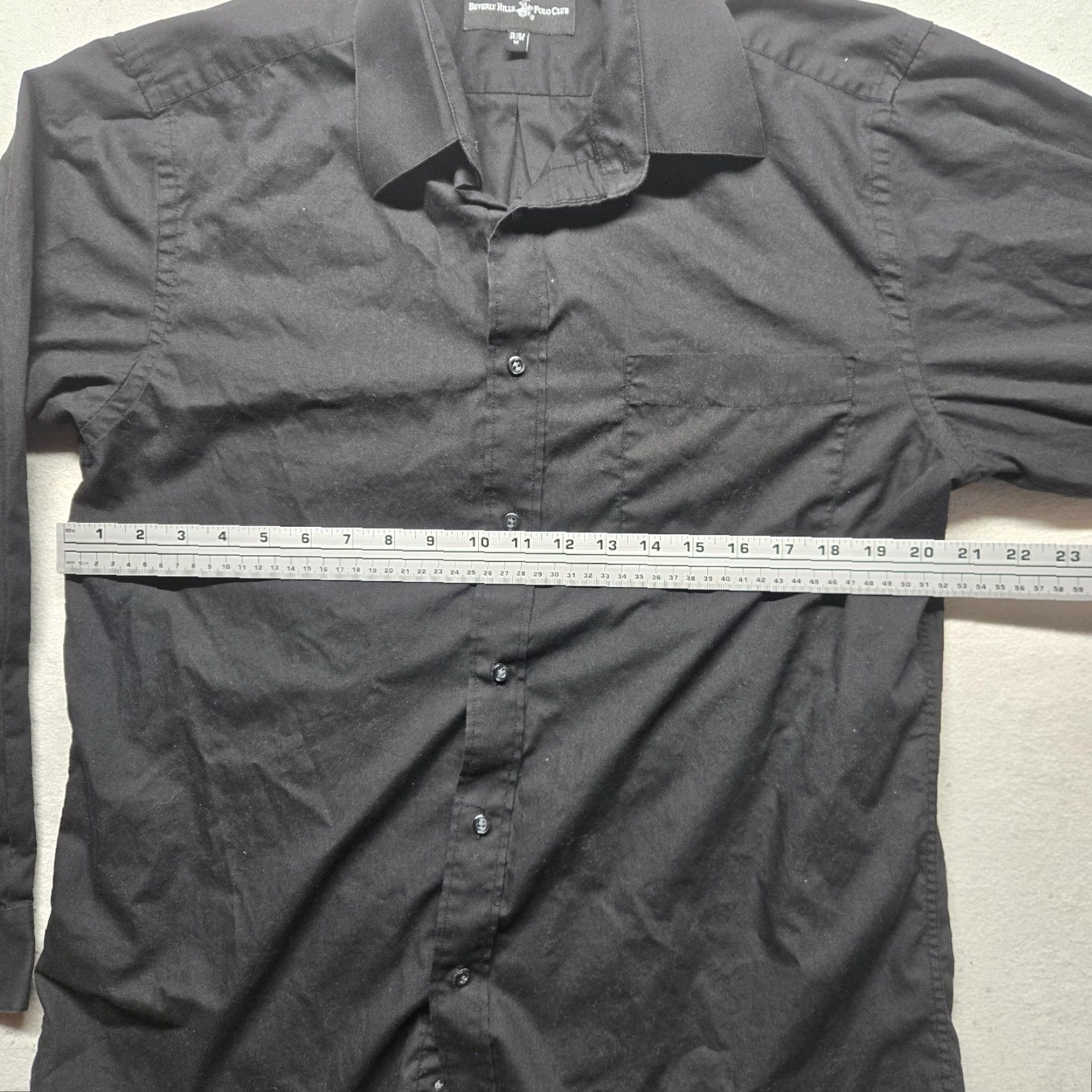 Beverly Hills Polo Club Beverly Hills Polo Club Black Dress Shirt Long Sleeve Men’s M 90s Casual Regular Fit Size US M / EU 48-50 / 2 - 4 Thumbnail