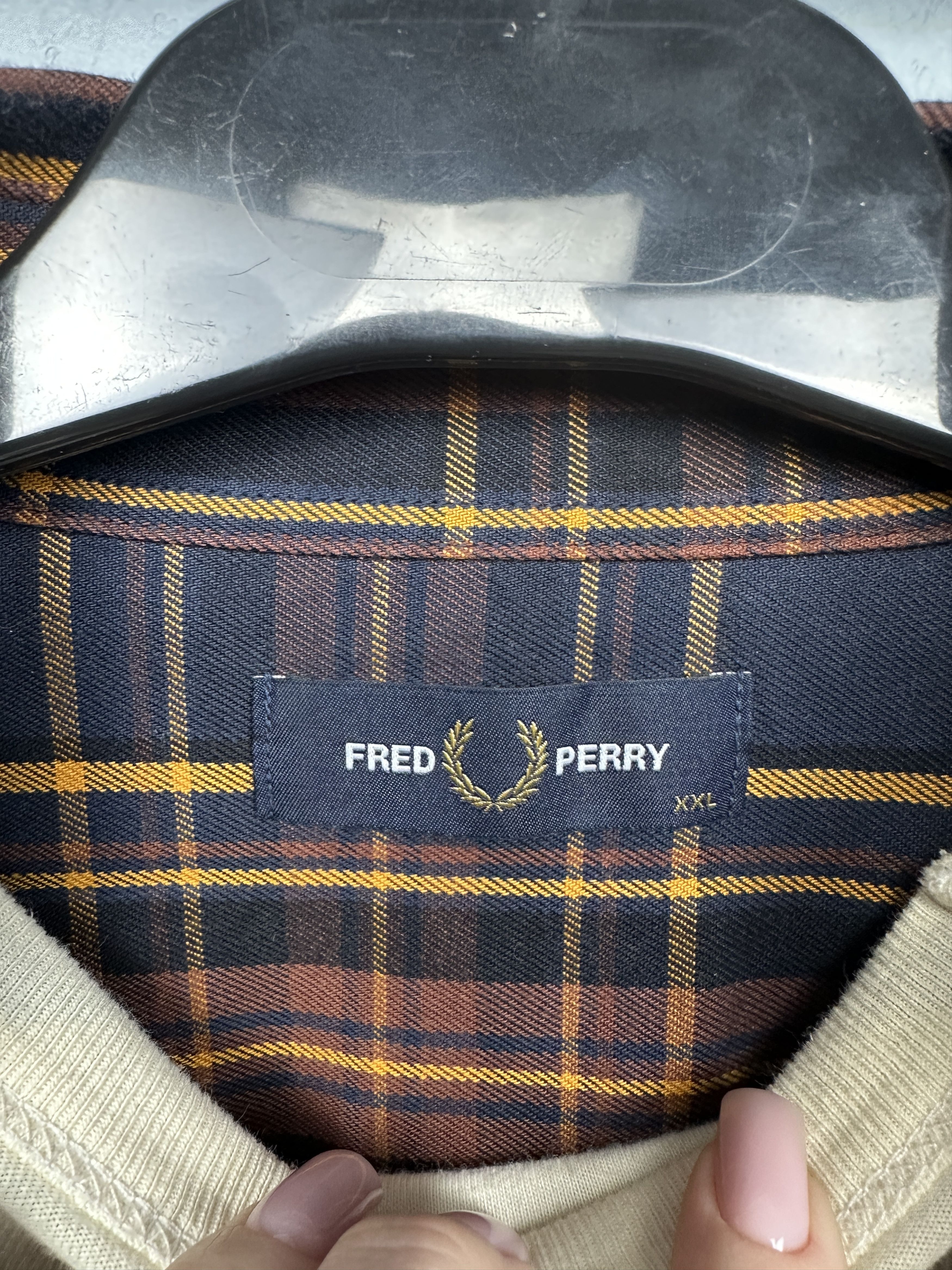 Fred Perry Fred Perry Mens Heavy Cotton Long Sleeve Shirt Size US XXL / EU 58 / 5 - 4 Thumbnail