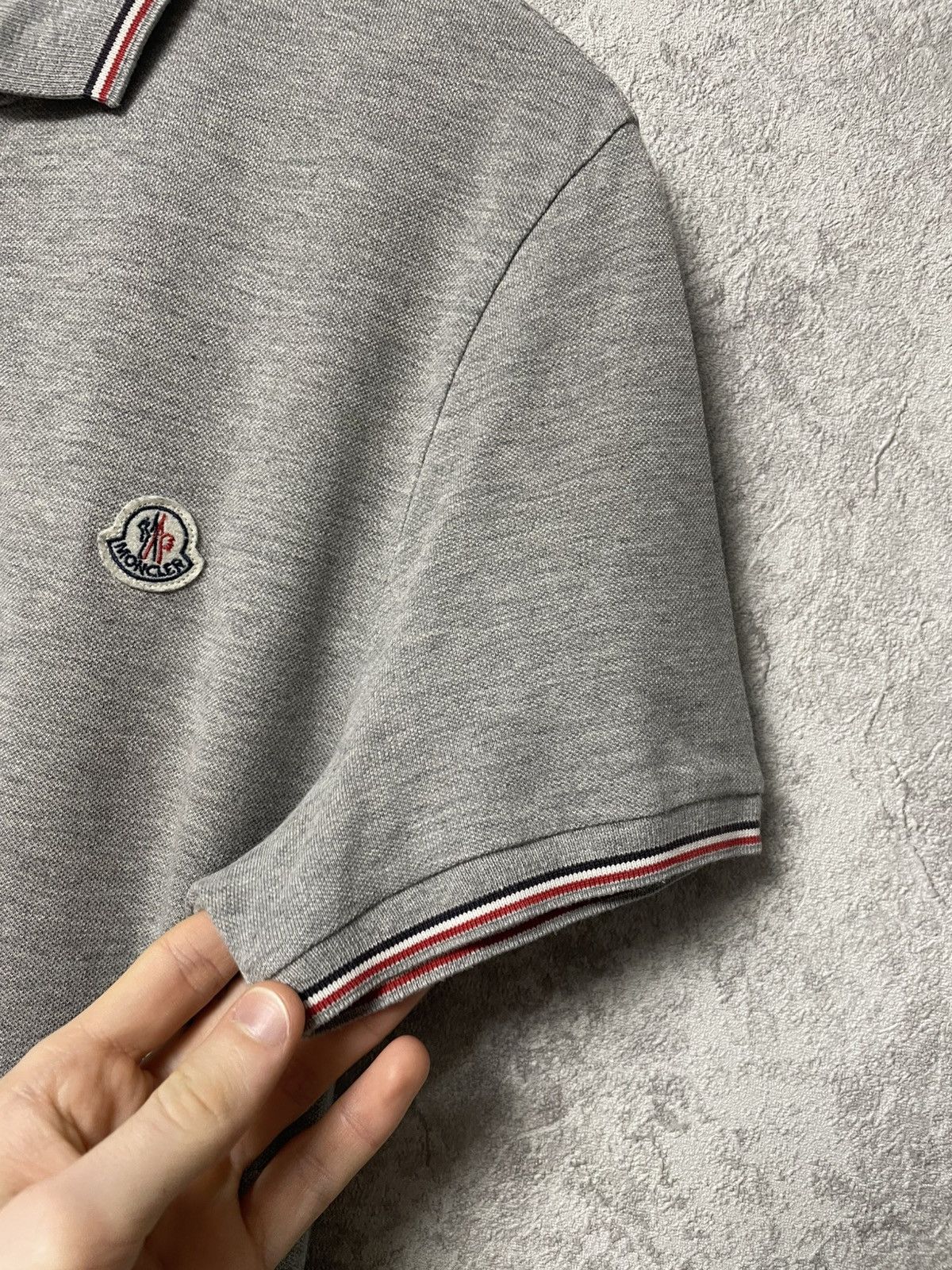 Moncler Moncler Maglia Logo Gray Polo Shirt Size US S / EU 44-46 / 1 - 7 Thumbnail