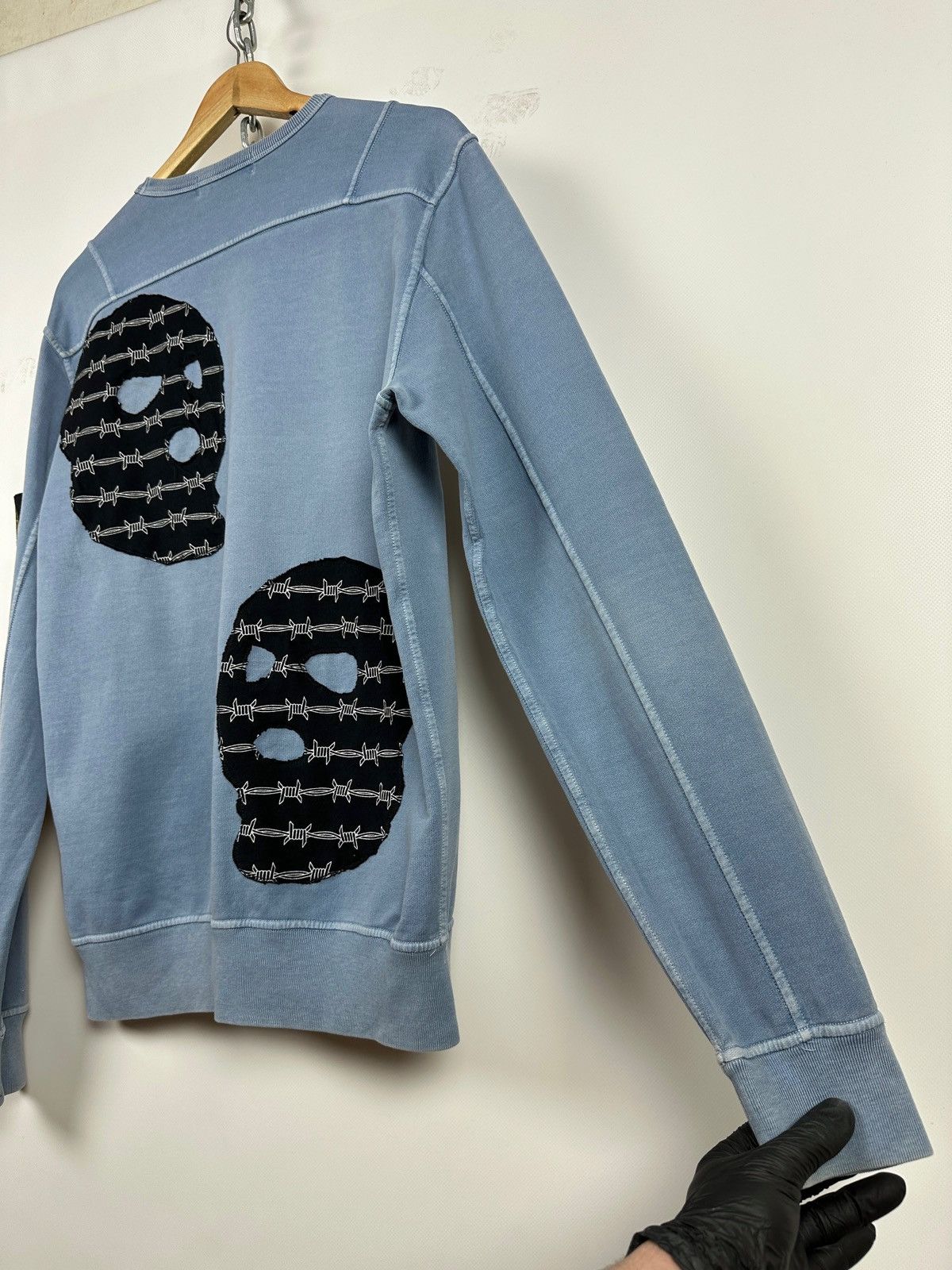 Stone Island Stone Island Custom Garment Dyed Blue Sweatshirt Size US L / EU 52-54 / 3 - 20 Thumbnail