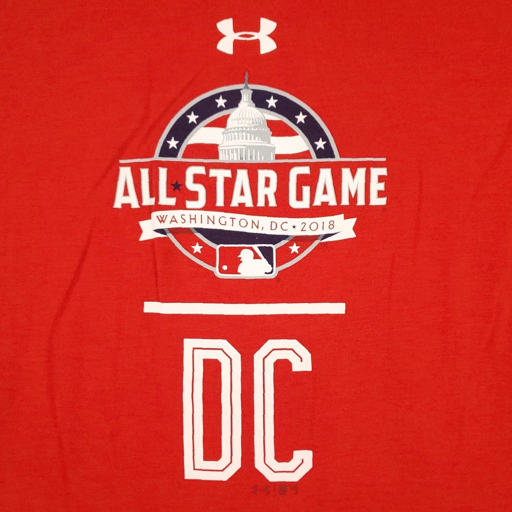 Under Armour VINTAGE Under Armour Women’s T-Shirt XL Red MLB Allstar 2018 Casual Short Sleeve Size XL / US 12-14 / IT 48-50 - 2 Thumbnail