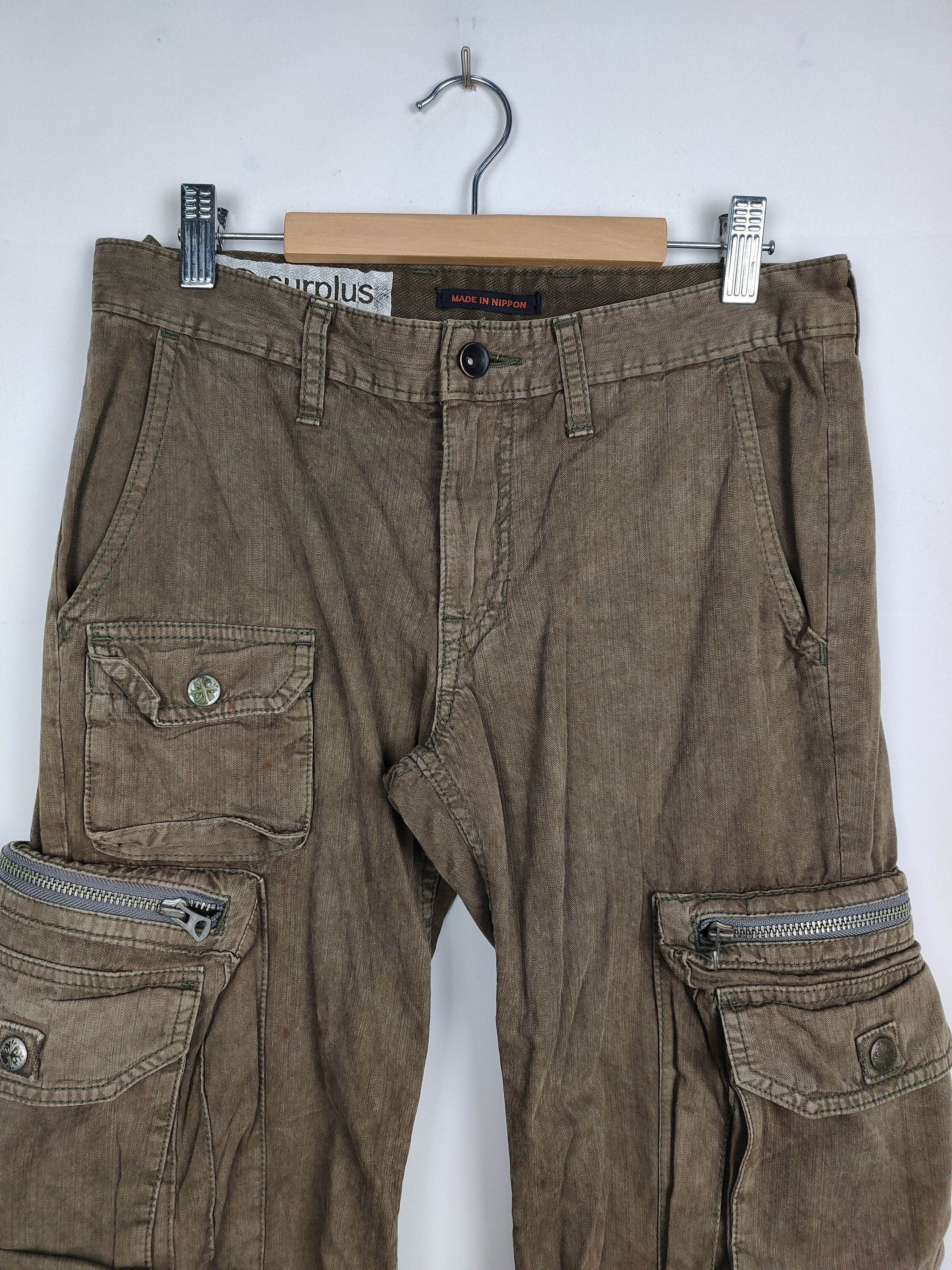 Beauty Beast × If Six Was Nine × Japanese Brand 💥Flare💥Vintage 90s Surplus Nippon Tactical Bondage Cargo Size US 29 - 2 Thumbnail