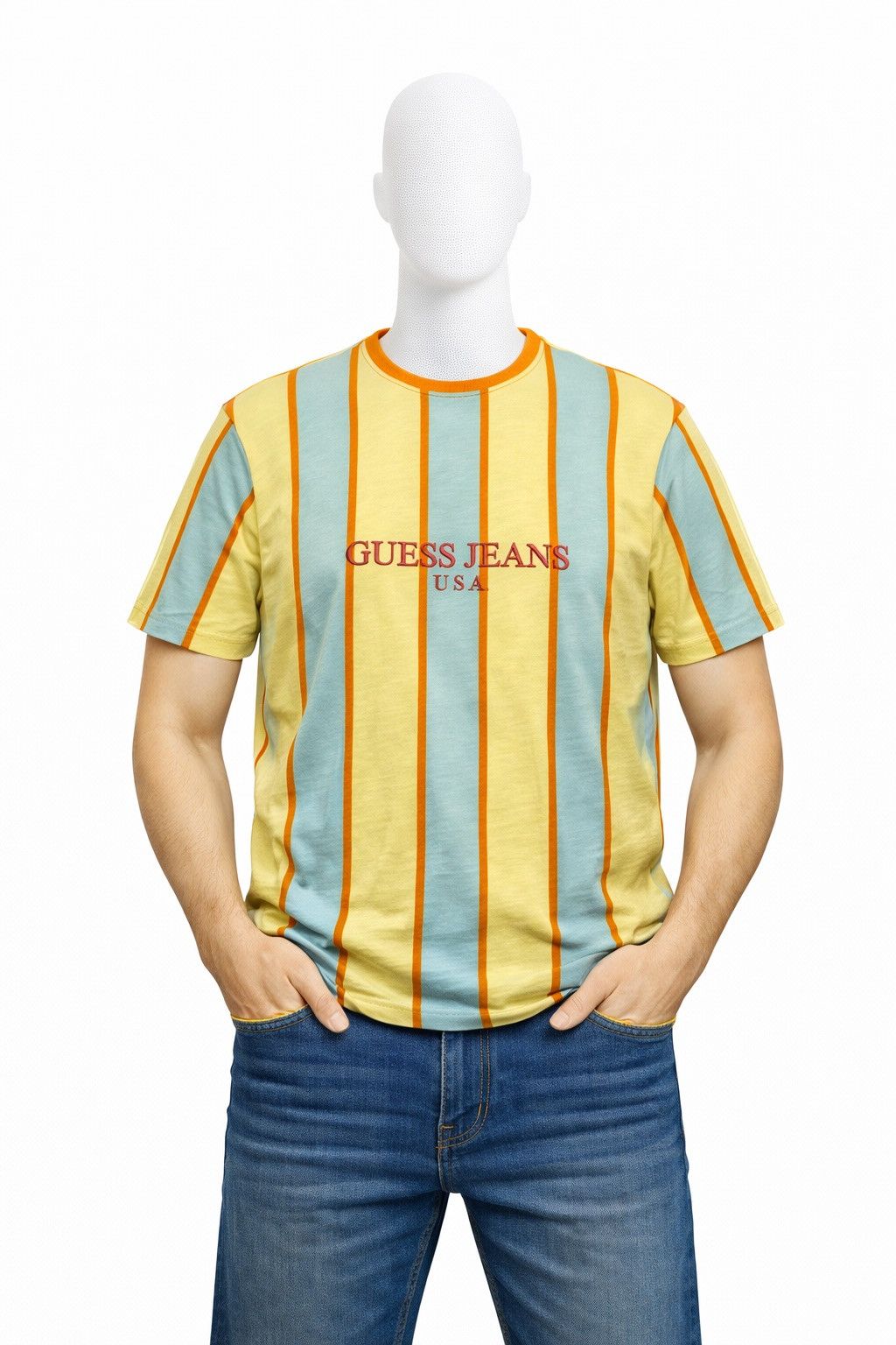 Guess Guess Jeans USA Asap Rocky Striped T-Shirt Size M Size US M / EU 48-50 / 2 - 1 Thumbnail