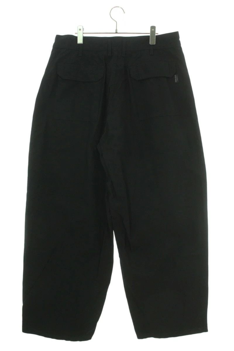 Yohji Yamamoto BLACK Scandal Yohji Yamamoto Ripstop wide long pants Size US 35 - 2 Thumbnail