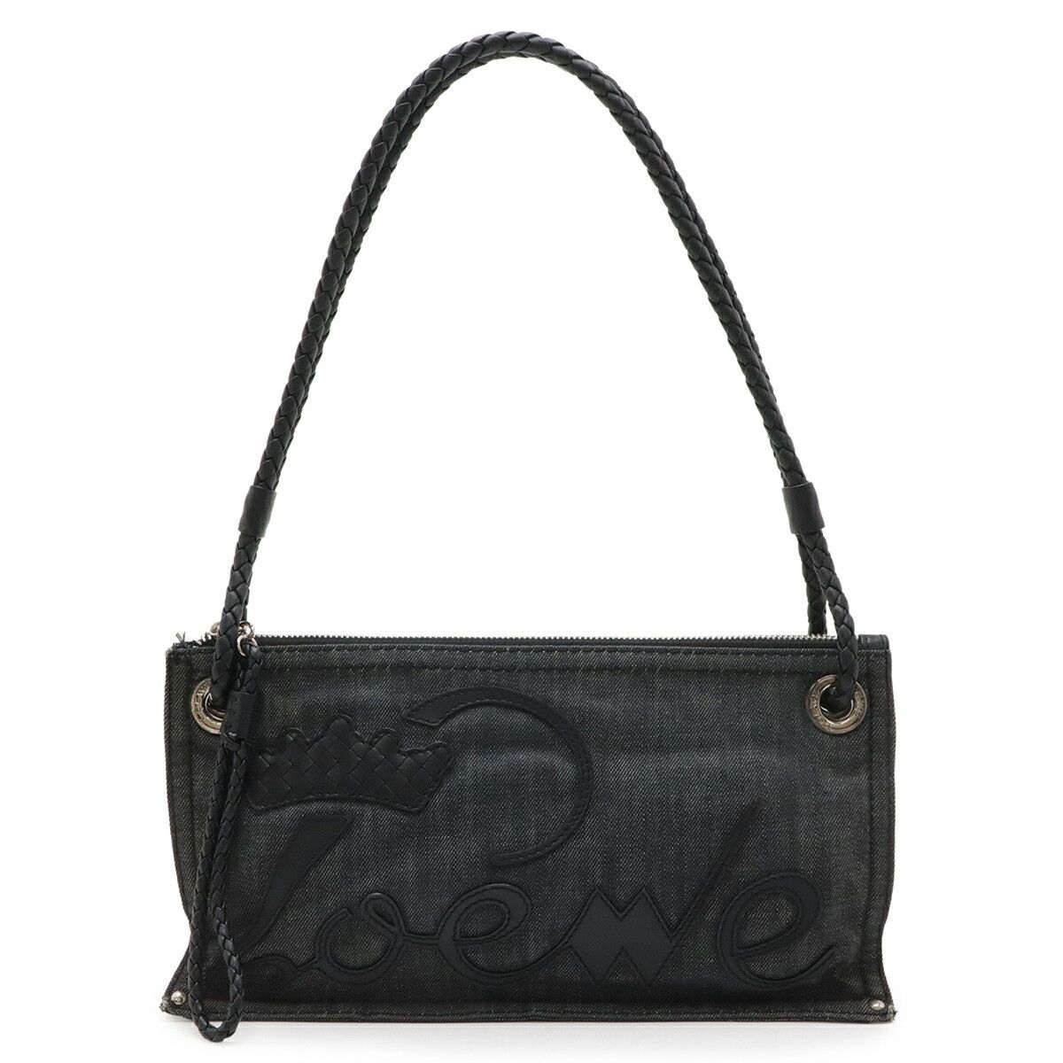 Loewe Loewe Loewe Denim Leather Tote Bag Textile Tote Bag DUTY FREE for USA Size ONE SIZE - 1 Thumbnail