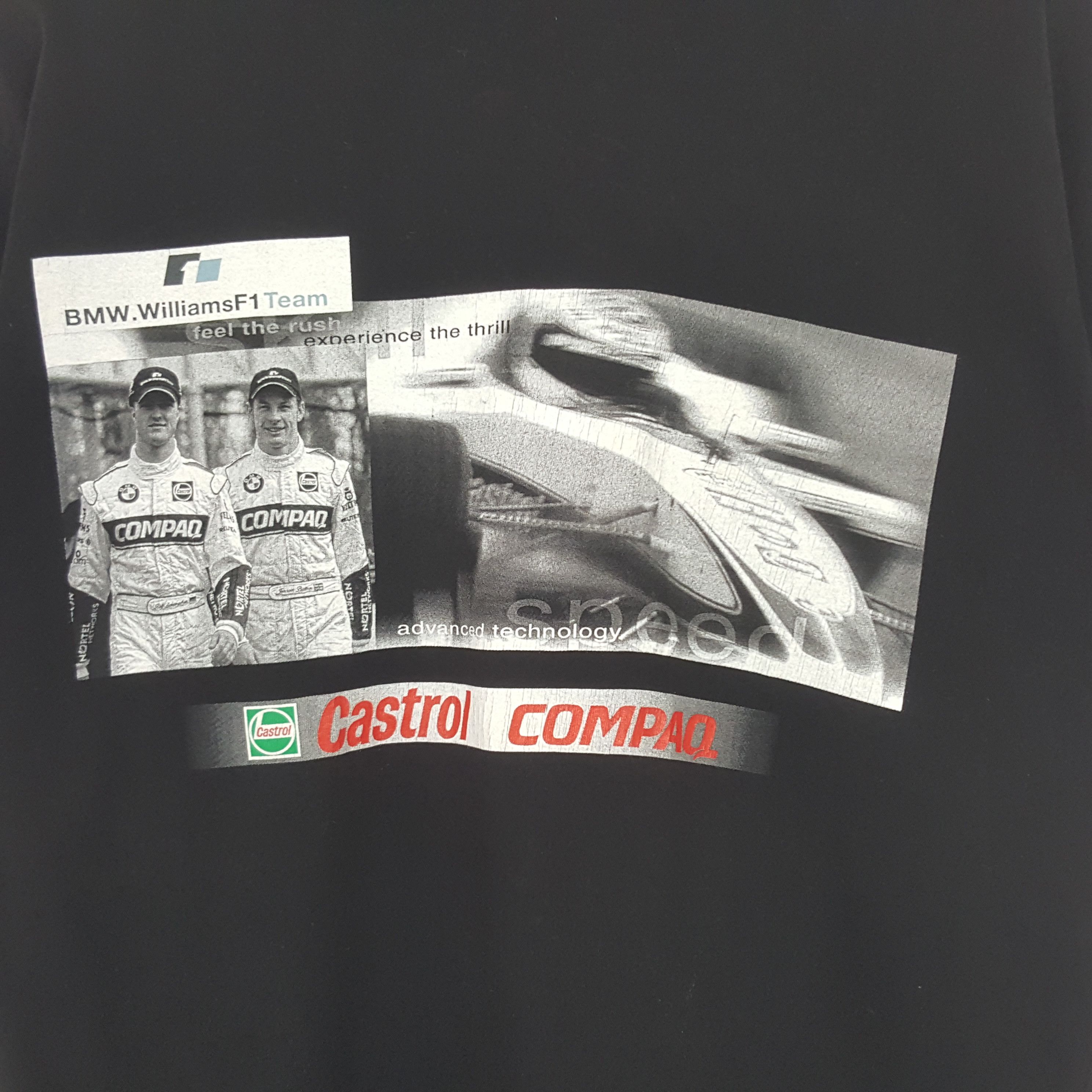 Japanese Brand × Vintage Vintage BMW Willian Castrol Compaq Formula One Tshirt Size US L / EU 52-54 / 3 - 2 Thumbnail