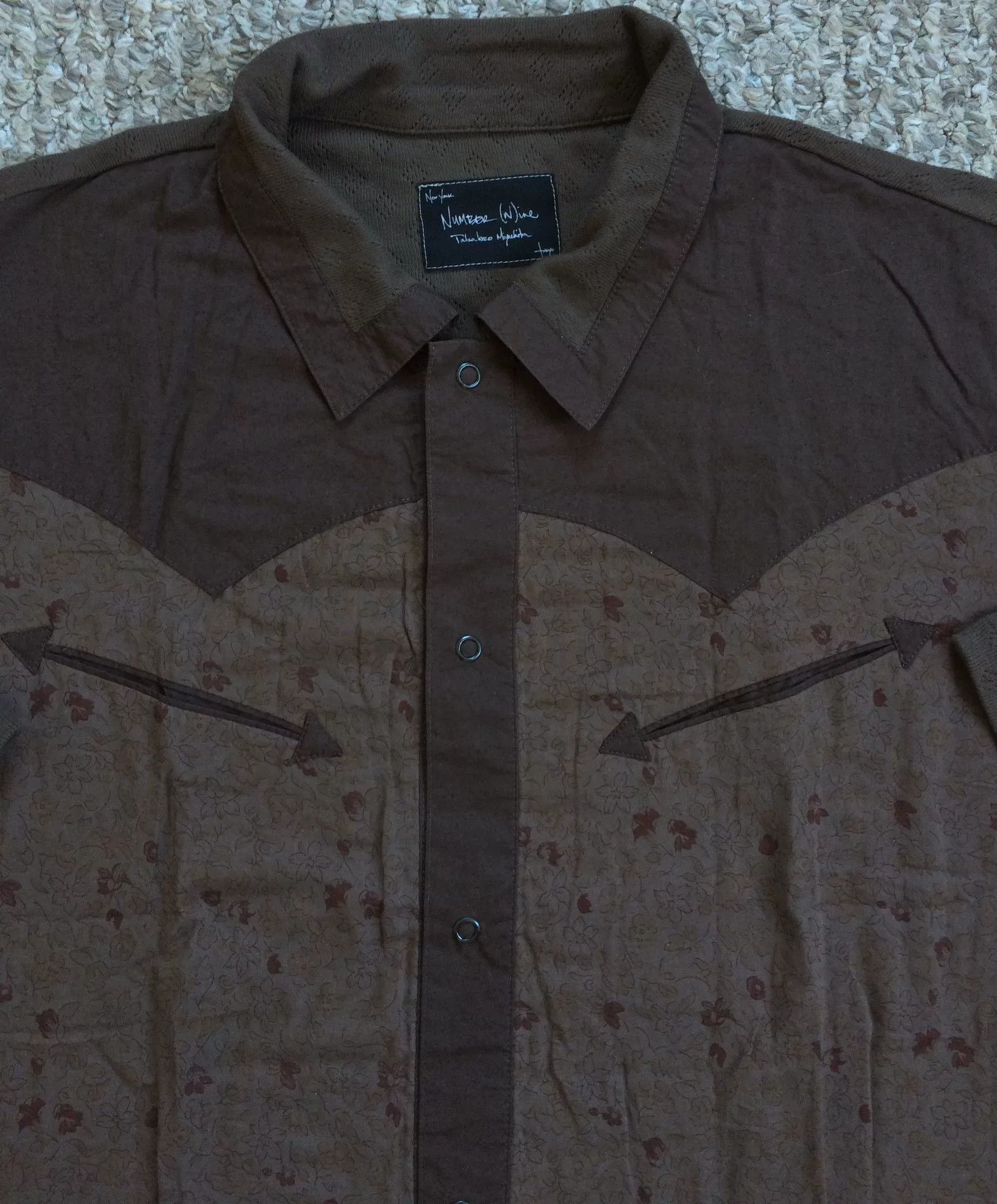 Number (N)ine Number (N)ine Short Sleeve Western Shirt Size US S / EU 44-46 / 1 - 1 Thumbnail