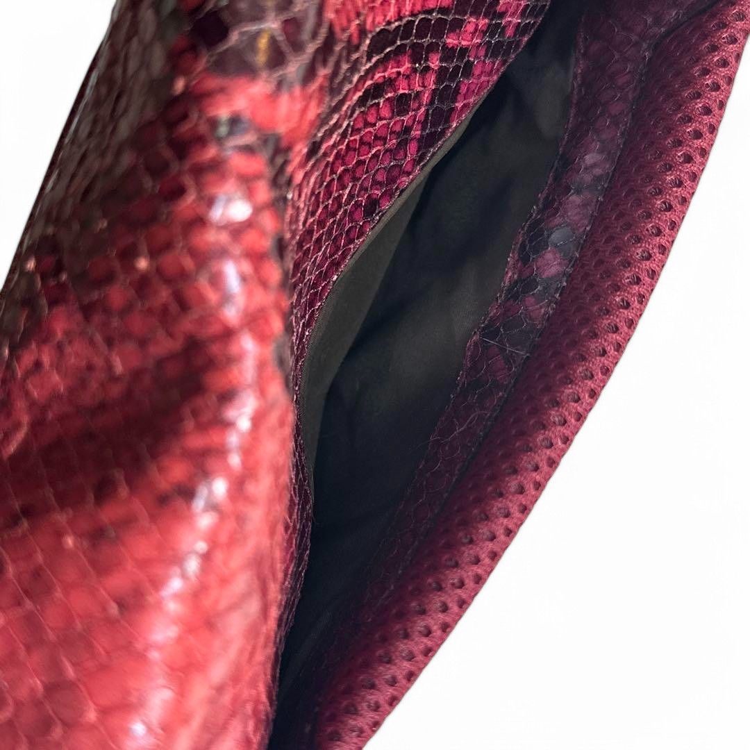 Miu Miu Miu Miu - Red Python Handbag Shoulder Bag Tech Y2K Size ONE SIZE - 6 Thumbnail