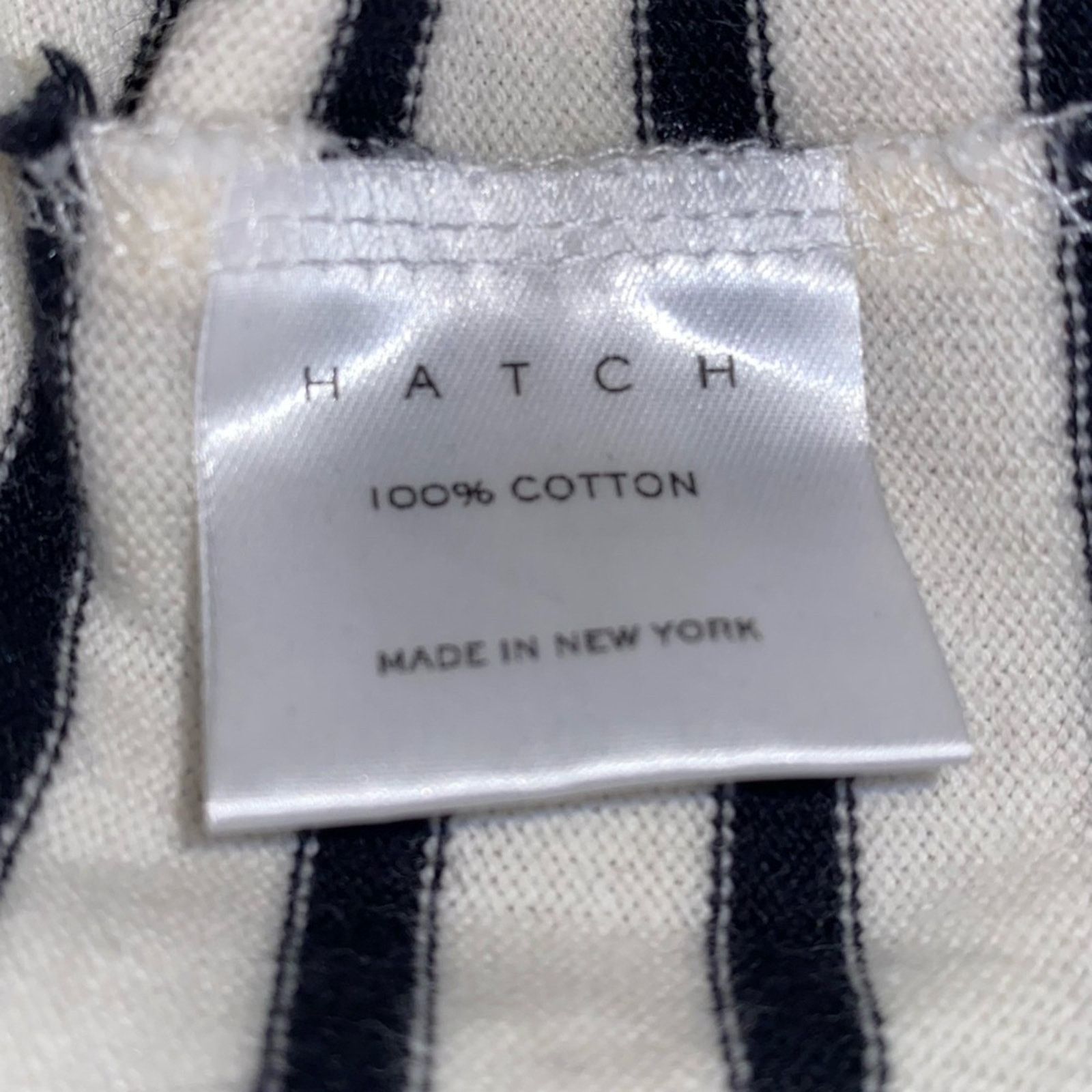 Other HATCH $148 Bateau Neck Striped Black Ivory Maternity Top 0 Size XS / US 0-2 / IT 36-38 - 11 Thumbnail
