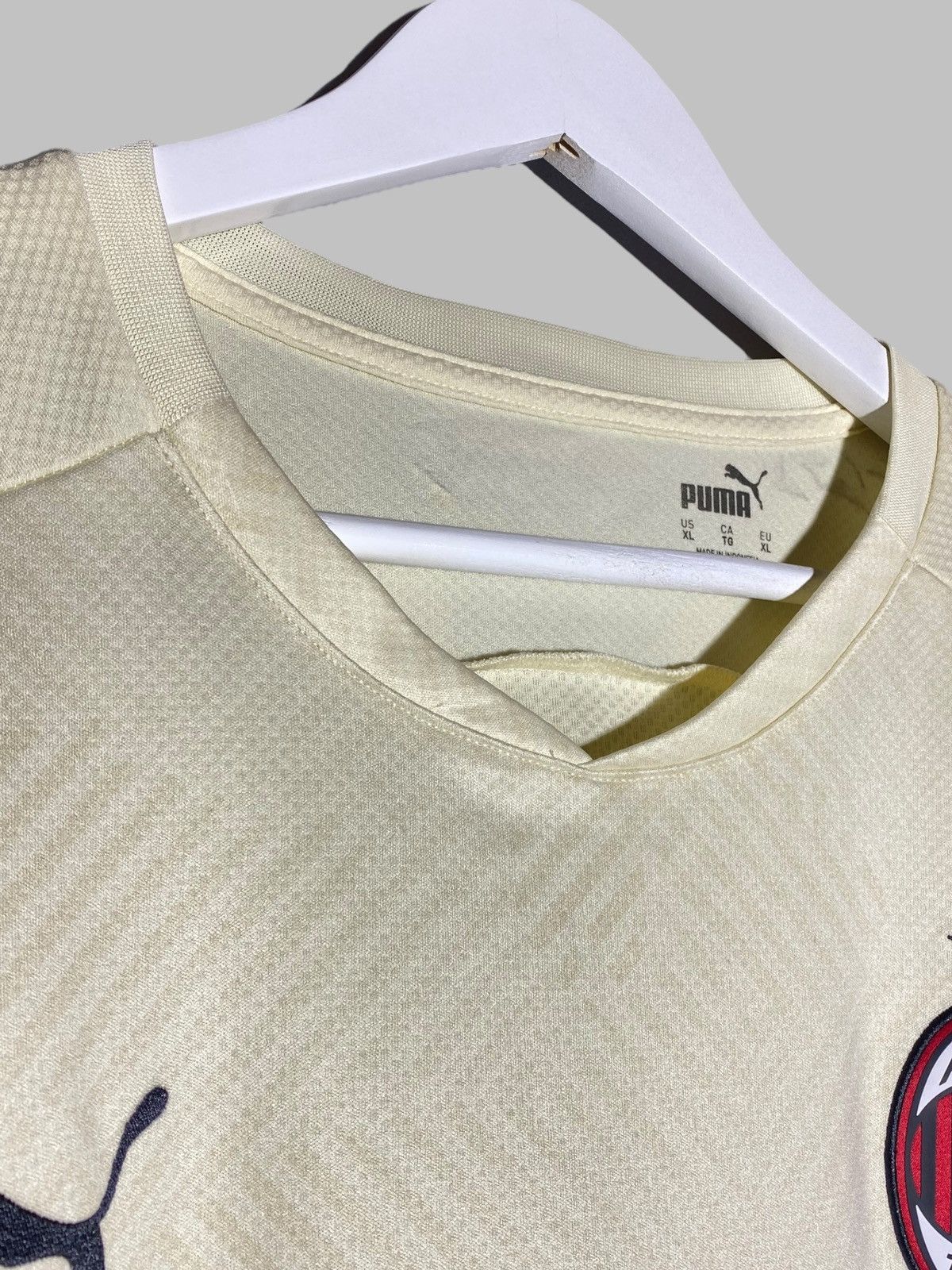 Puma AC Milan Puma Away Jersey 2020/21 Beige With Red Stripe Size US XL / EU 56 / 4 - 20 Thumbnail
