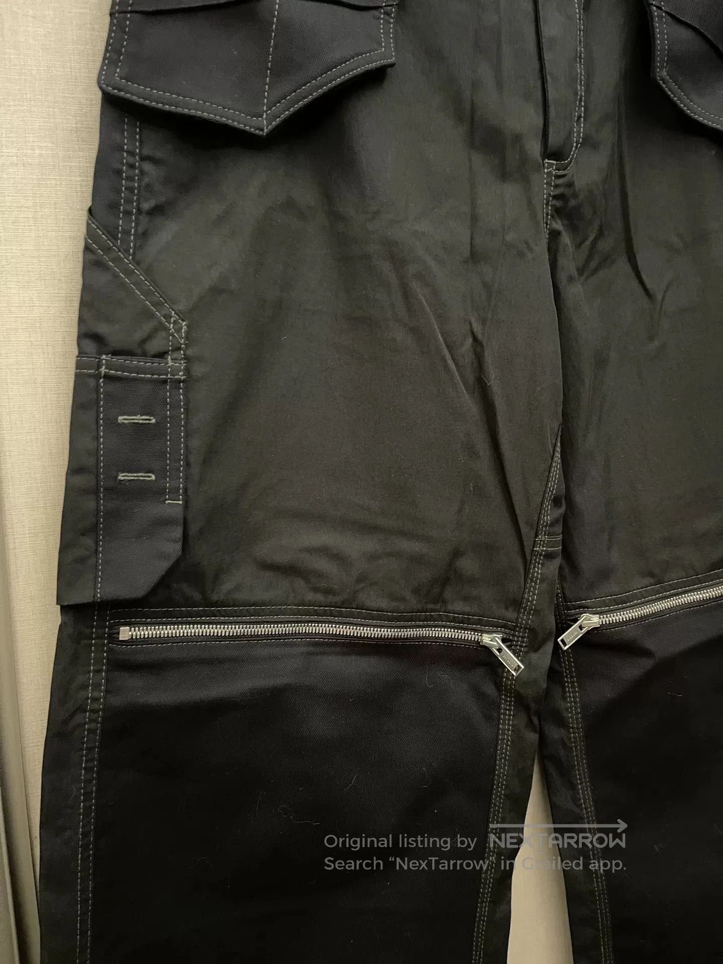 Other black cargo pants with zipper pockets. Size US 30 / EU 46 - 3 Thumbnail
