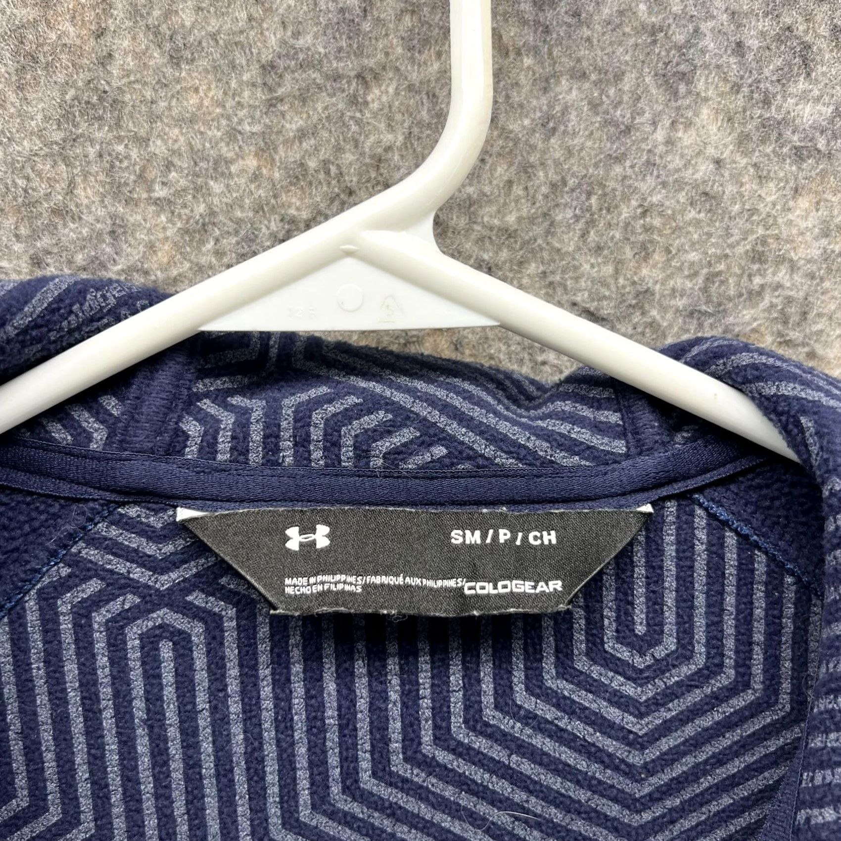 Under Armour VINTAGE Under Armour Sweater Shirt Womens Small Full Zip Hooded Fleece Logo Blue Size S / US 4 / IT 40 - 5 Thumbnail