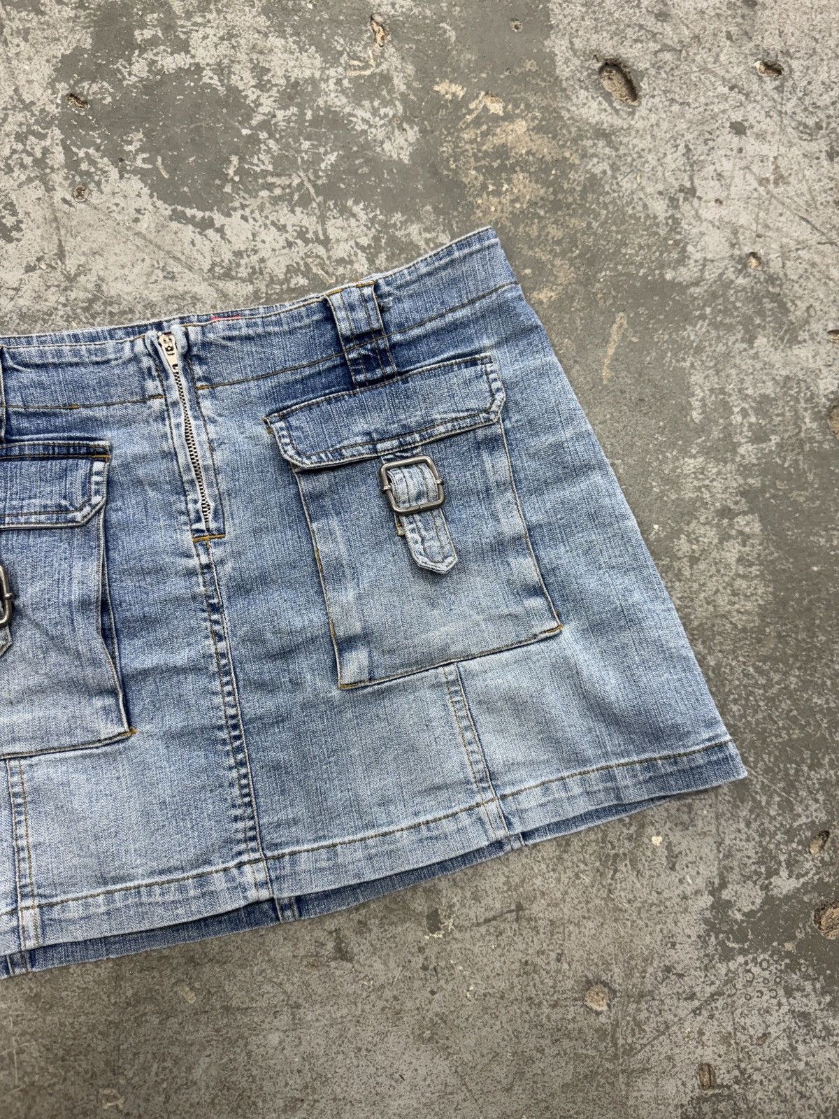 Vintage Vintage Denim y2k Mini Skirt Size 29" - 5 Thumbnail