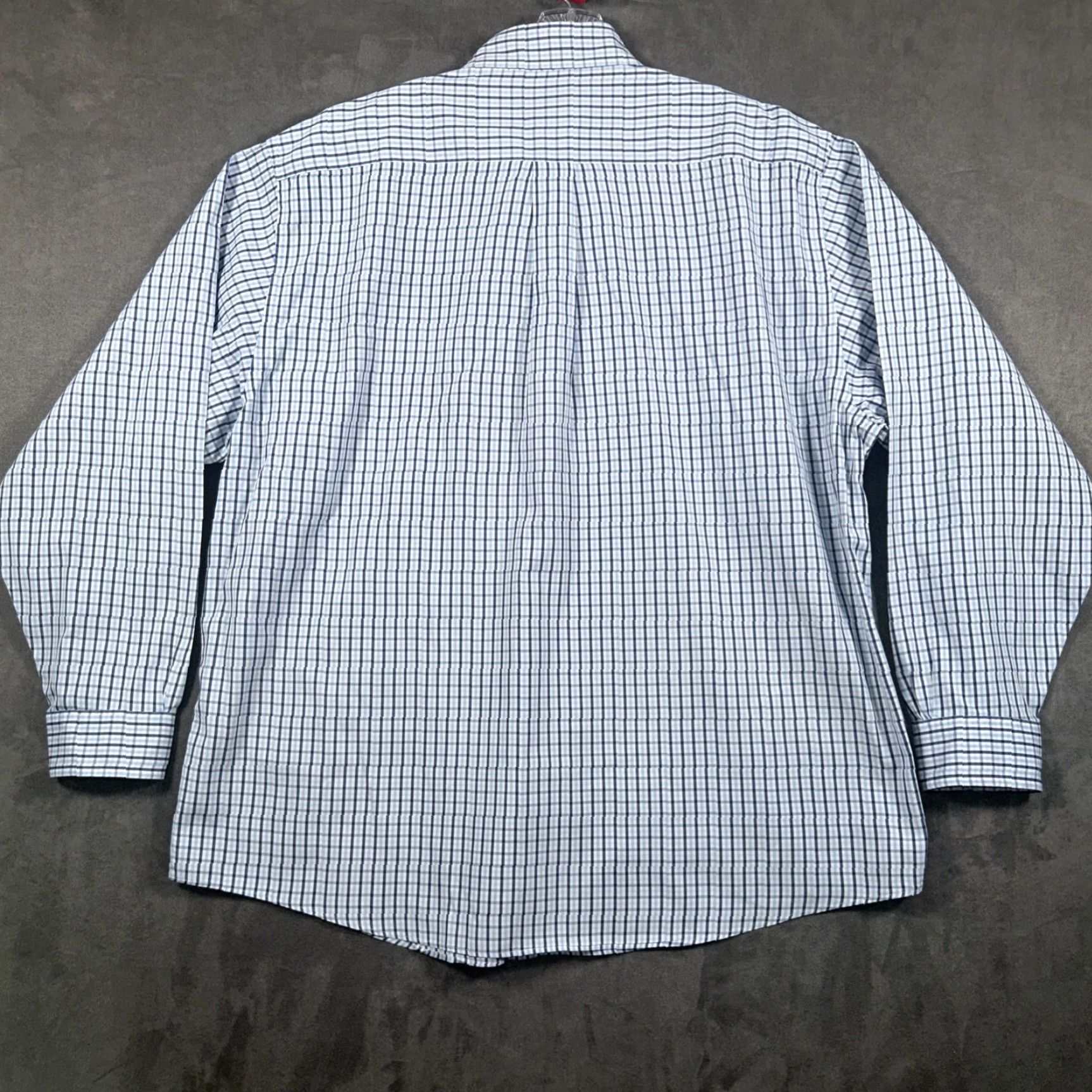 Brooks Brothers Brooks Brothers 346 Shirt Mens XL Blue Check Button Down Long Sleeve Size US XL / EU 56 / 4 - 8 Thumbnail