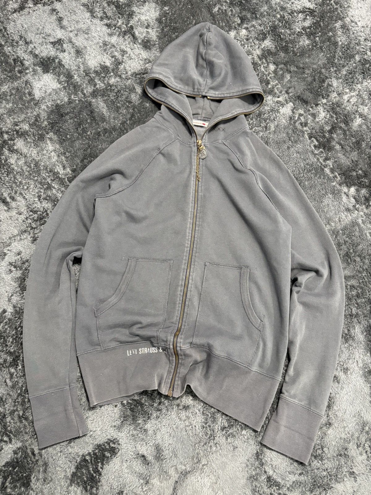 Levi's Vintage Clothing Vintage Levis Full Zip Y2K Grey Japanese Hoodie Size US M / EU 48-50 / 2 - 1 Thumbnail