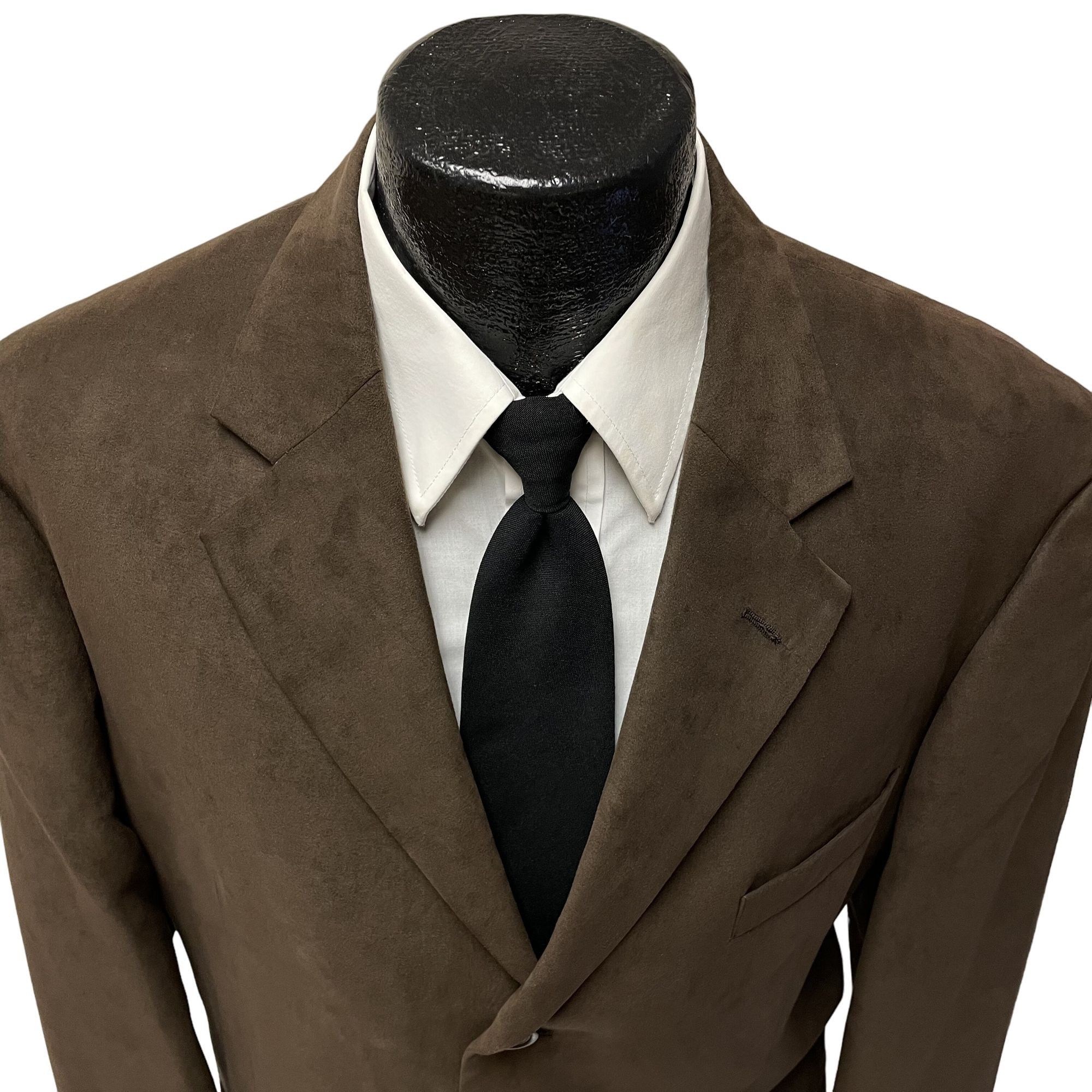 Andrew Fezza Andrew Fezza Brown Sport Coat MICROFIBER 3 Btn Jacket Size 44R - 2 Thumbnail