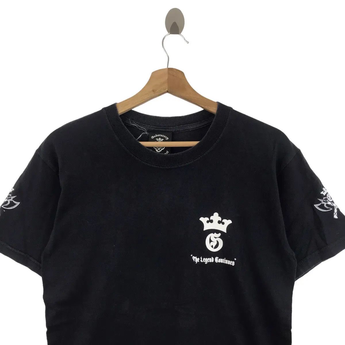 Vintage LABORATORY INTERNATIONAL Sfv Usa Brand Big Logo Print Black Size US S / EU 44-46 / 1 - 3 Thumbnail