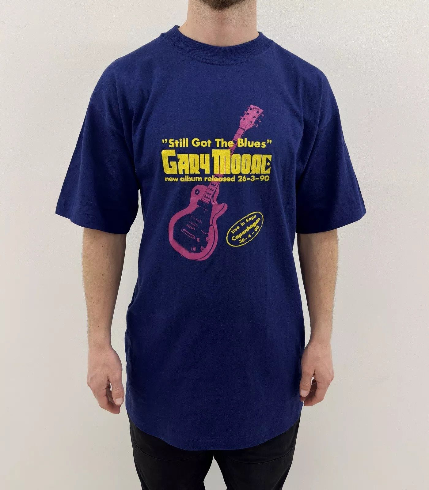Vintage Vintage 1990s Gary Moore Still Got The Blues New Album Shirt Size US L / EU 52-54 / 3 - 1 Thumbnail