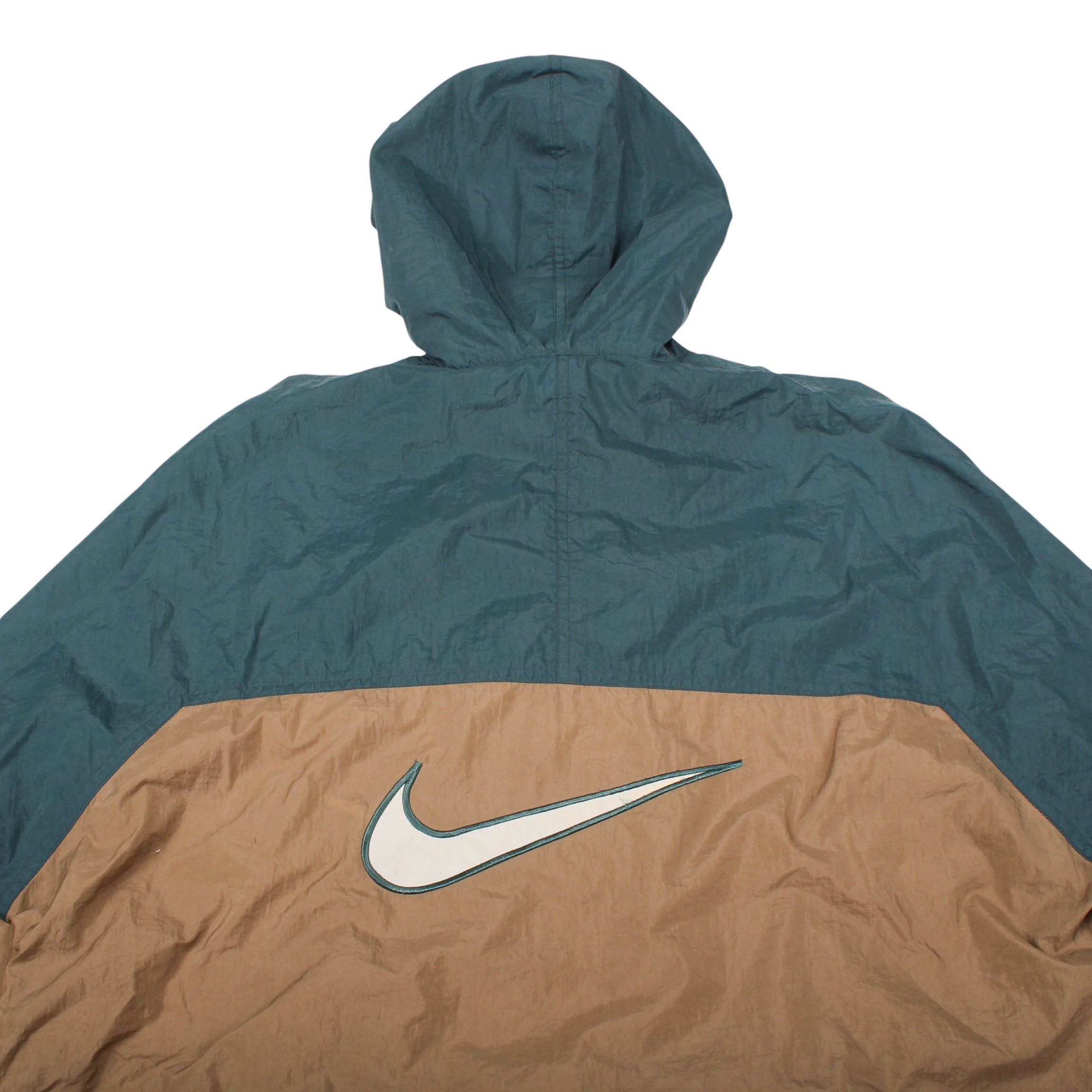 Nike Vintage Nike Anorak Jacket Green Brown Windbreaker Size US M / EU 48-50 / 2 - 4 Thumbnail