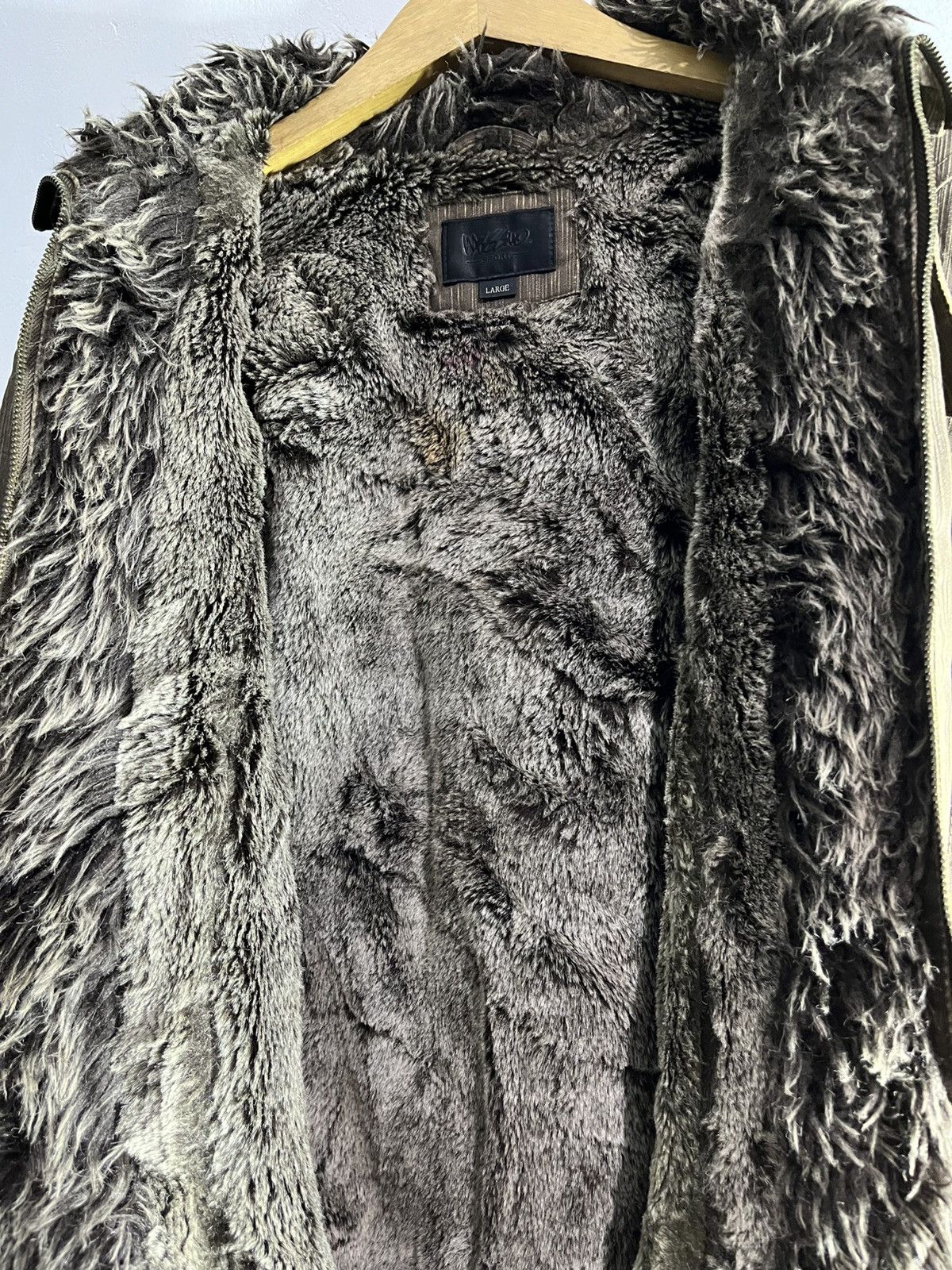 Isamu Katayama Backlash Vintage mossimo lace up faux fur jacket Size US L / EU 52-54 / 3 - 3 Thumbnail