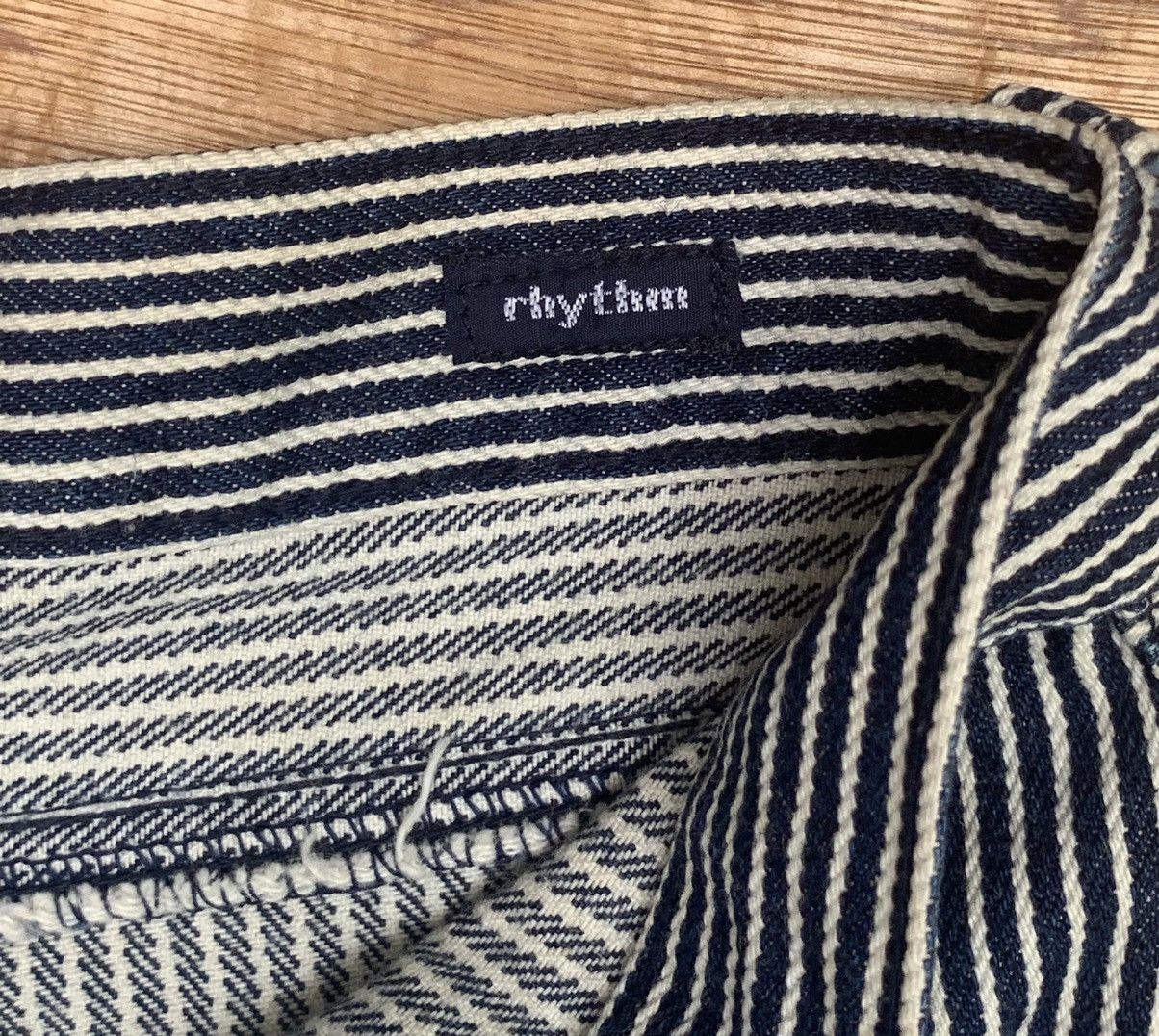 Japanese Brand Rythym Flare Wide Leg Hickory Striped Pants Size US 29 - 19 Thumbnail
