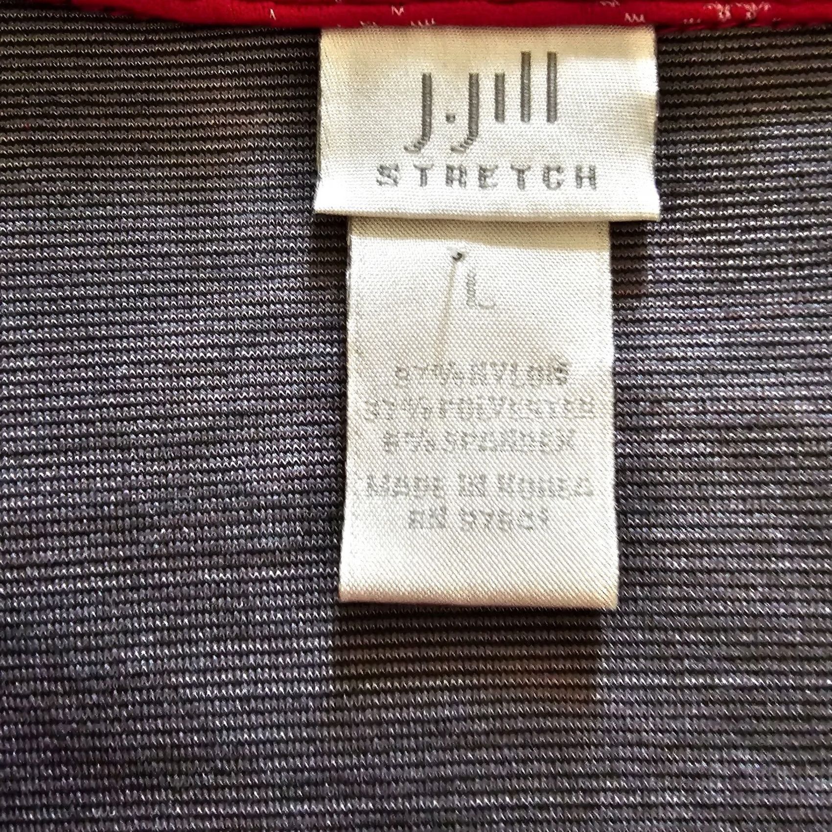 J. Jill J Jill Jacket Blazer Women Large Red Embroidered Button Front Collar Long Sleeve Size L / US 10 / IT 46 - 4 Thumbnail