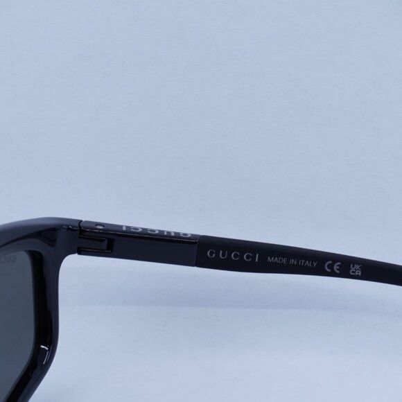 Gucci 🕶️ New Gucci GG1736S 001 Sunglasses - Shiny Solid Black Size ONE SIZE - 7 Thumbnail
