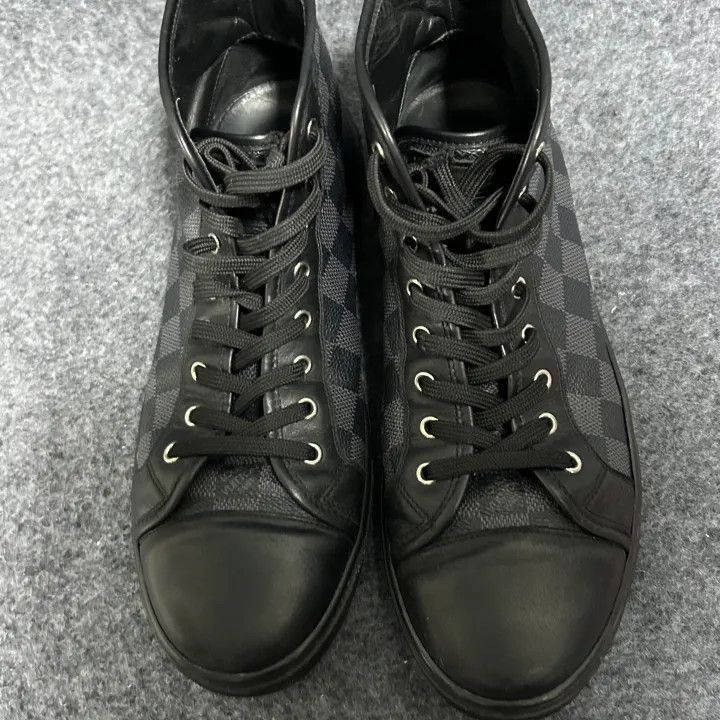Louis Vuitton Louis Vuitton Classic Checkered High-Top Sneakers -2508 Size US 8.5 / EU 41-42 - 2 Thumbnail