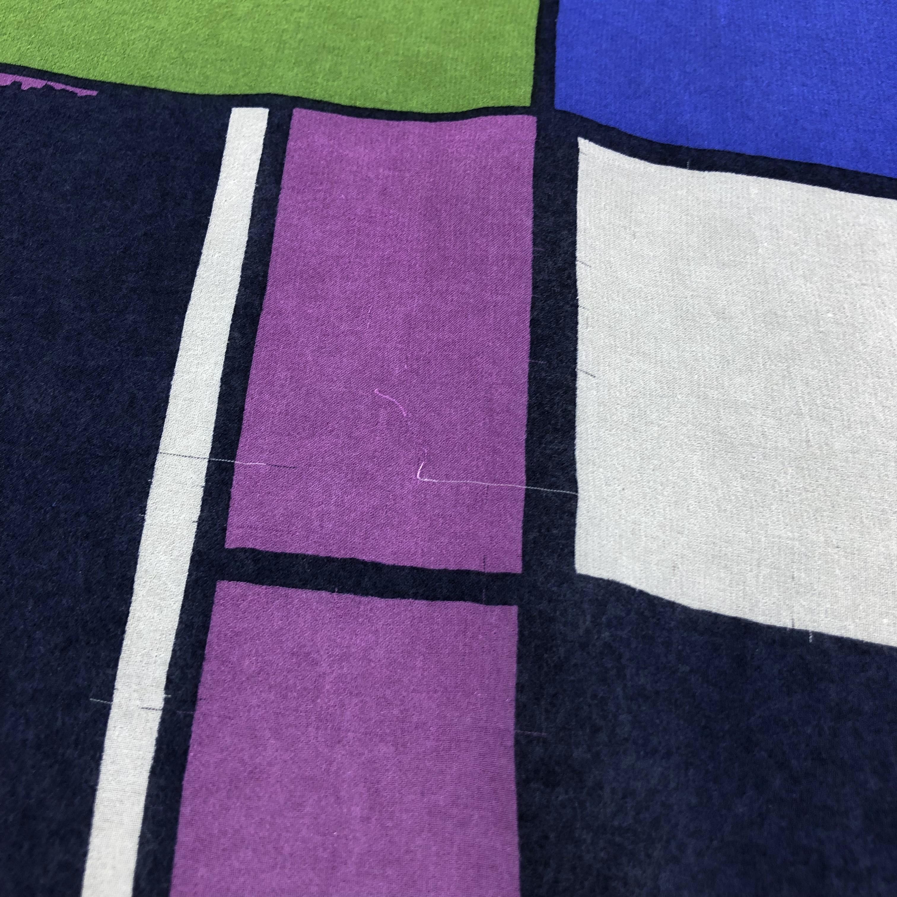 Charles Jourdan Vintage Charles Jourdan Slit Thread Abstract Silk Scarf M357 Size ONE SIZE - 7 Thumbnail
