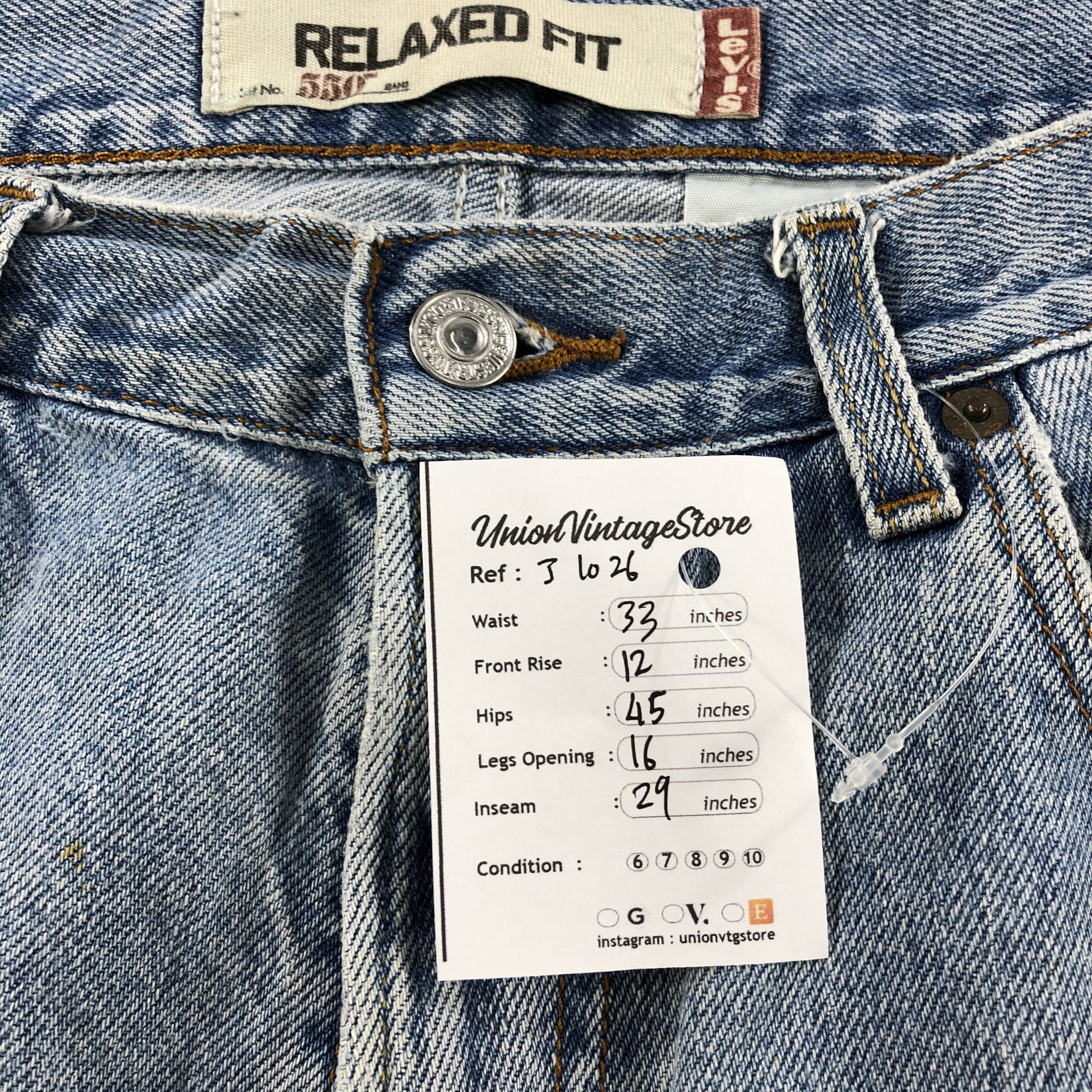 Levi's Vintage Levis 550 Relaxed Fit Jeans-J1026 Size US 34 / EU 50 - 12 Thumbnail