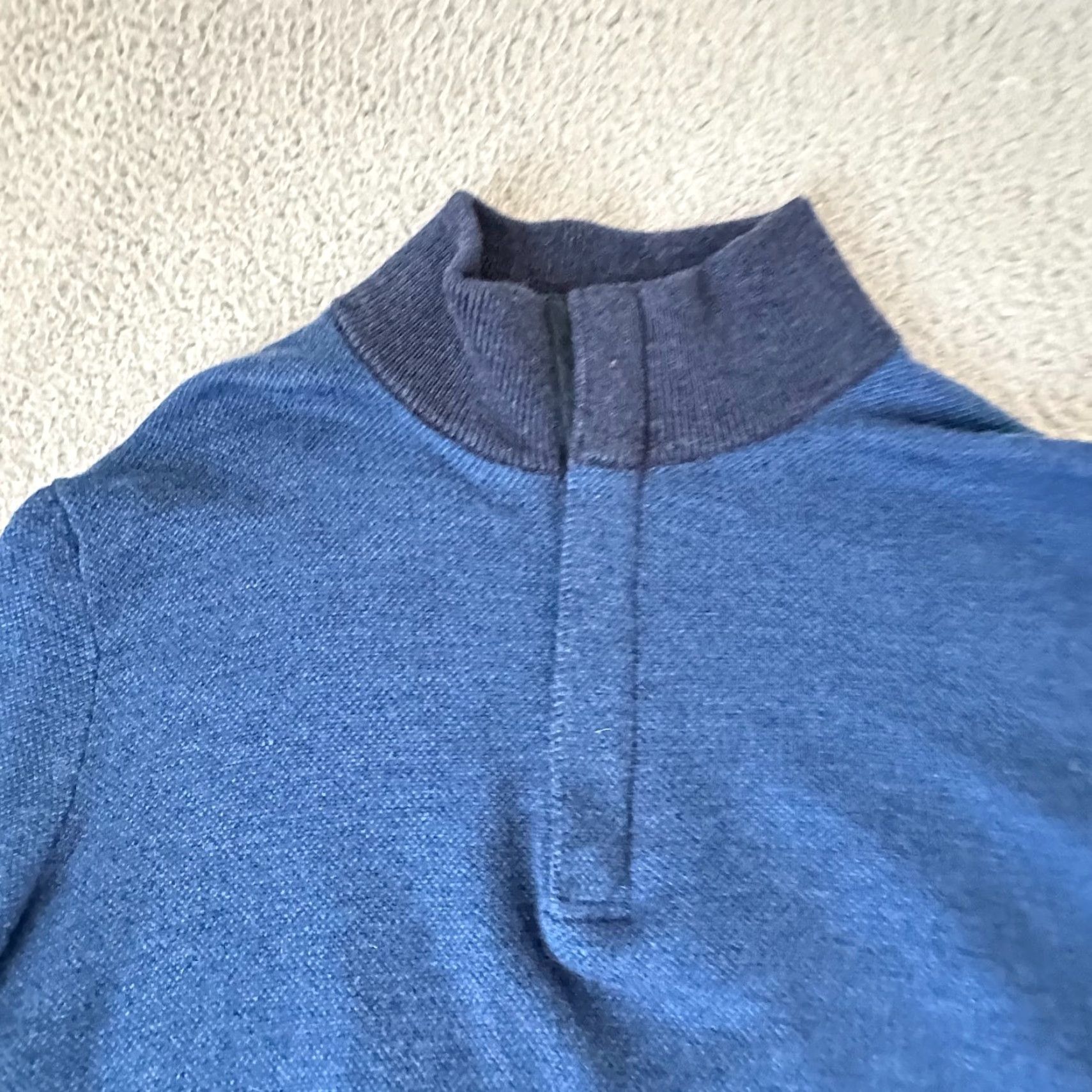 Vineyard Vines VINEYARD VINES Sweater Adult M Blue 1/4 Zip 100% Wool Merino Mens Size US M / EU 48-50 / 2 - 2 Thumbnail