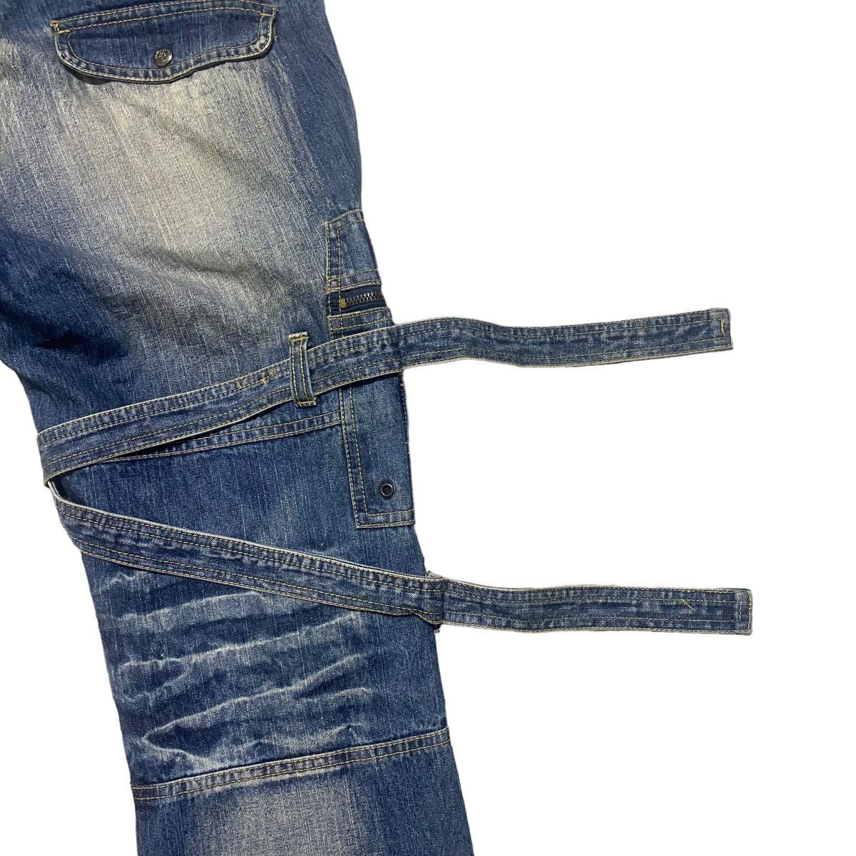 Japanese Brand Japanese Brand TOPISM Denim Bondage Raver Pants Size US 32 / EU 48 - 10 Thumbnail