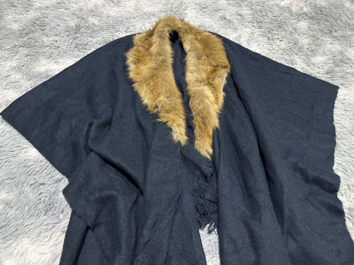 If Six Was Nine 🔥Sick Y2K Japanese Fur Stole Capes Scarf Vkei Punk Size US XL / EU 56 / 4 - 2 Thumbnail