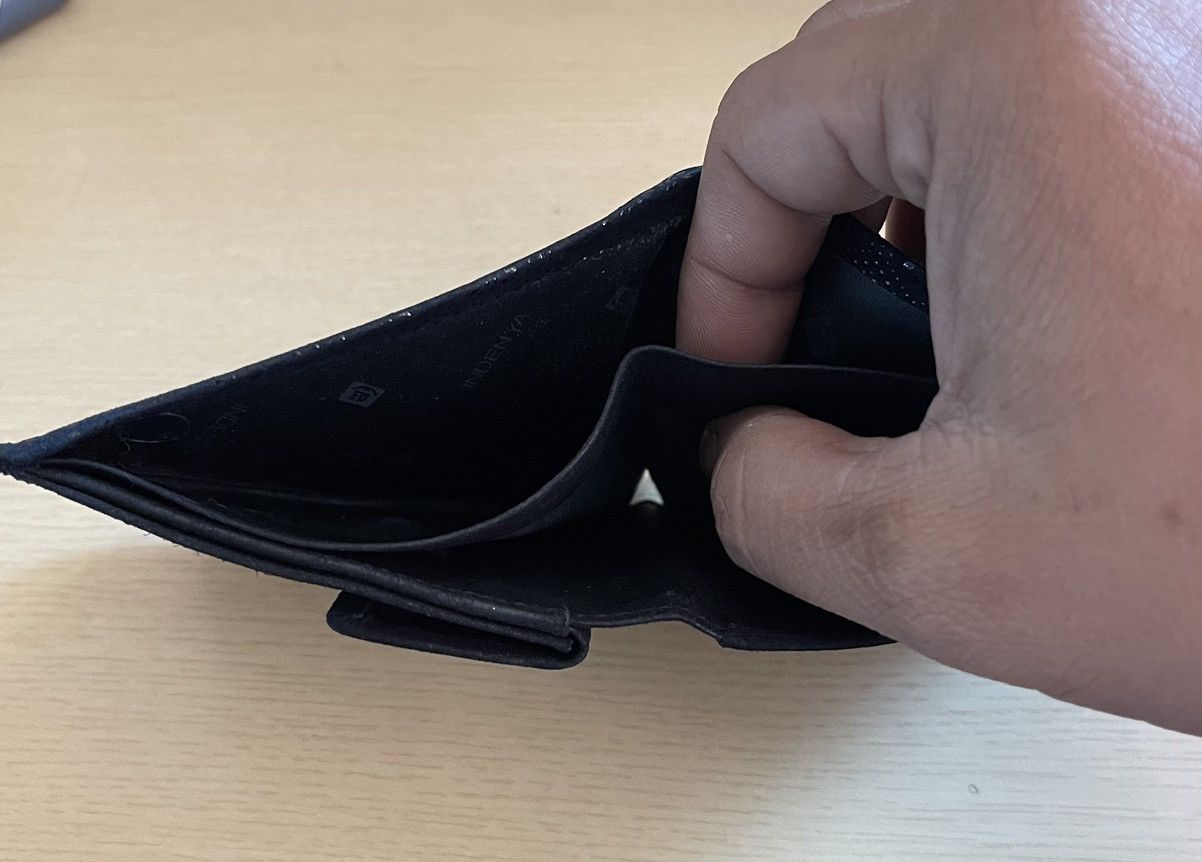 Genuine Leather × Japanese Brand Inden Ya Leather Wallet Bifold Deer Skin Indigo Size ONE SIZE - 5 Thumbnail