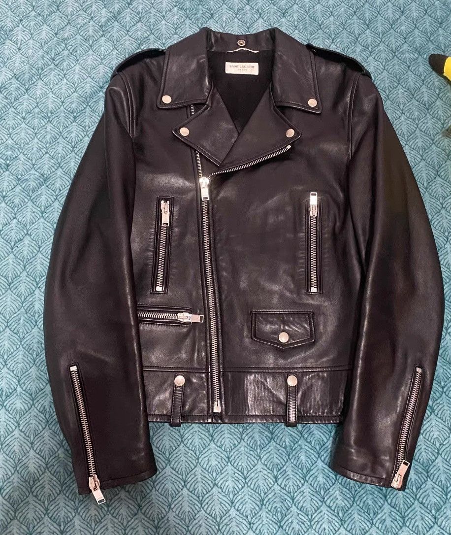 Yves Saint Laurent Saint Laruent motorcycle lo1 leather jacket 2502-Next Size US M / EU 48-50 / 2 - 1 Thumbnail