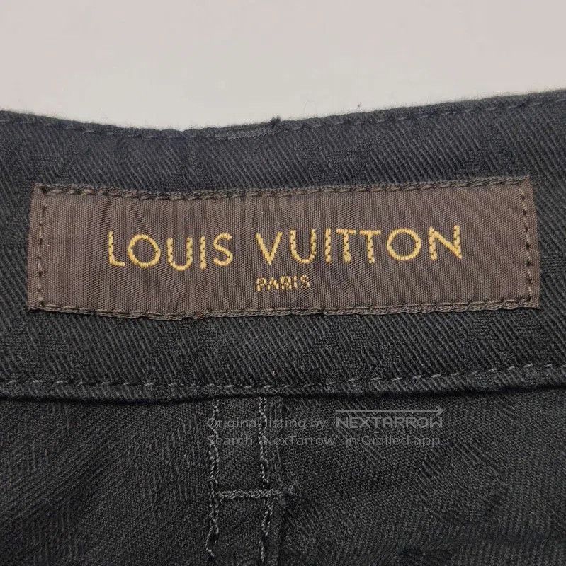 Louis Vuitton Louis Vuitton Black Cotton Slim Fit Trousers. Size US 36 / EU 52 - 4 Thumbnail