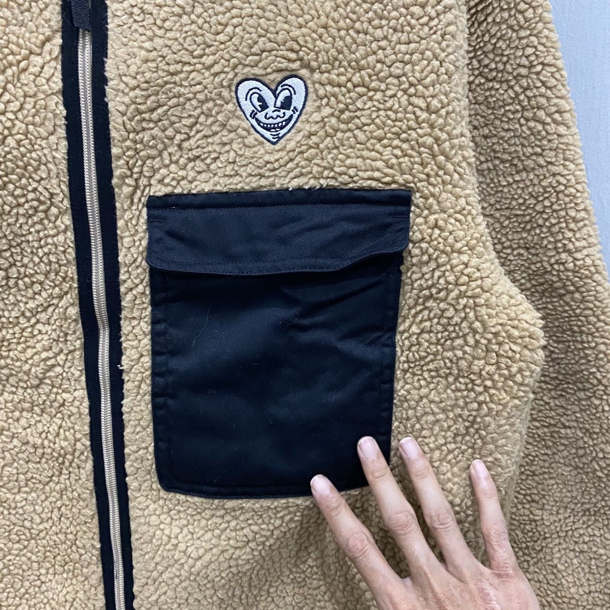 Keith Haring Keith Haring Pop Art Sherpa Fleece Jacket Camel L Size US M / EU 48-50 / 2 - 9 Thumbnail