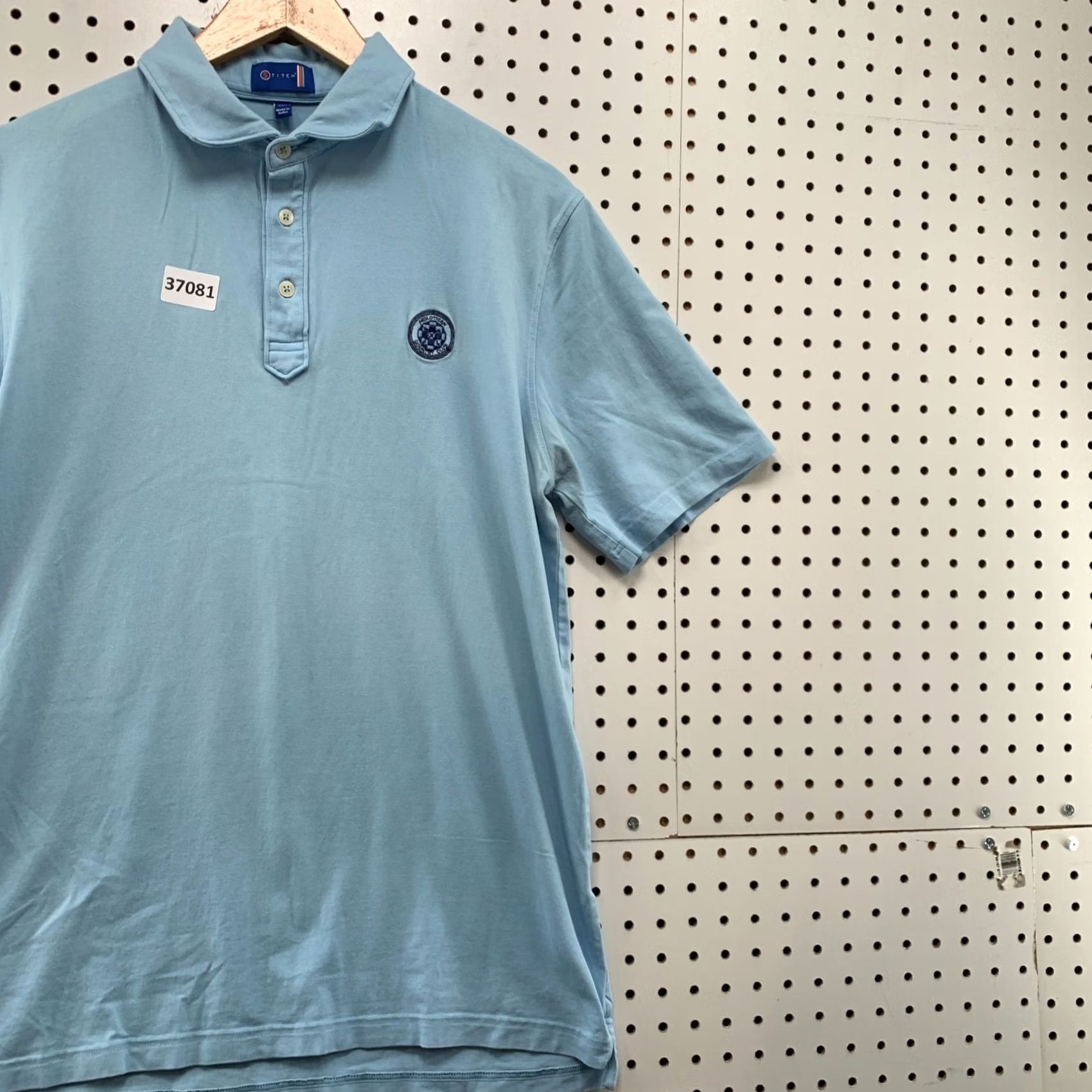 Vintage Stitch Golf Polo Shirt Mens Medium Blue Midlothian Country Club Casual Size US M / EU 48-50 / 2 - 4 Thumbnail