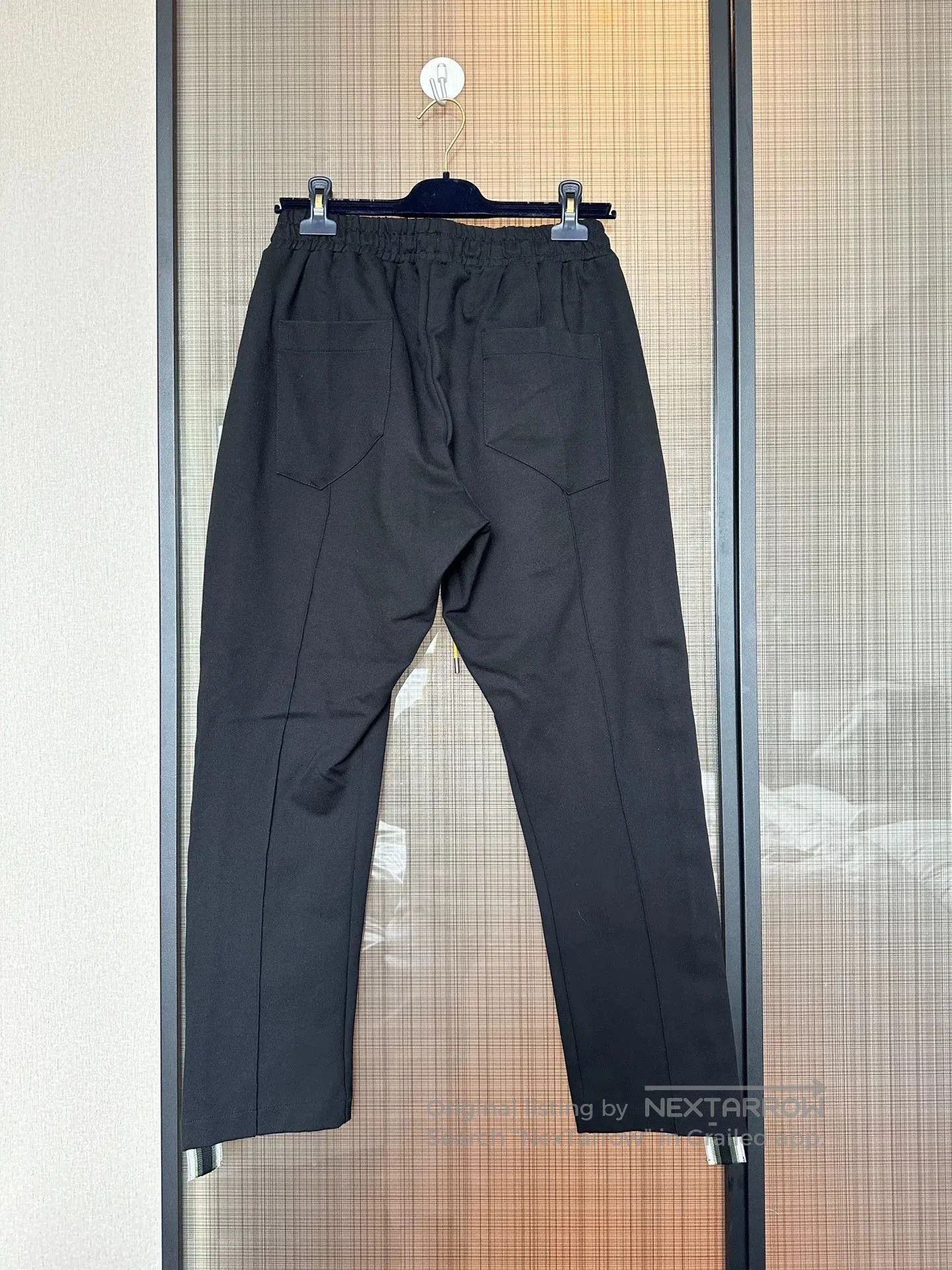 Rhude black striped track pants for men. Size US 34 / EU 50 - 2 Thumbnail