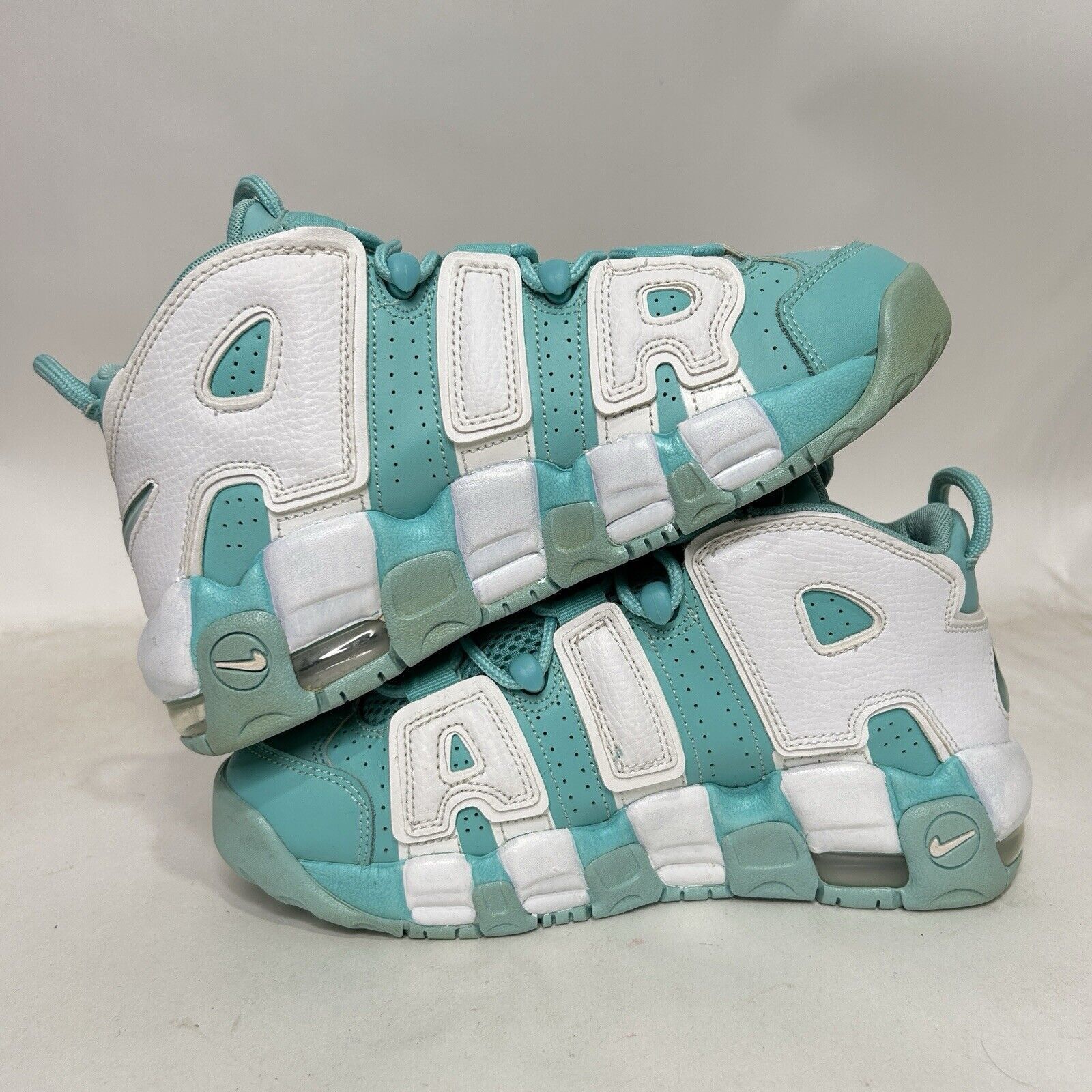 Nike Nike Air More Uptempo GS “Island Green White” Size US 6.5 / IT 36.5 - 3 Thumbnail