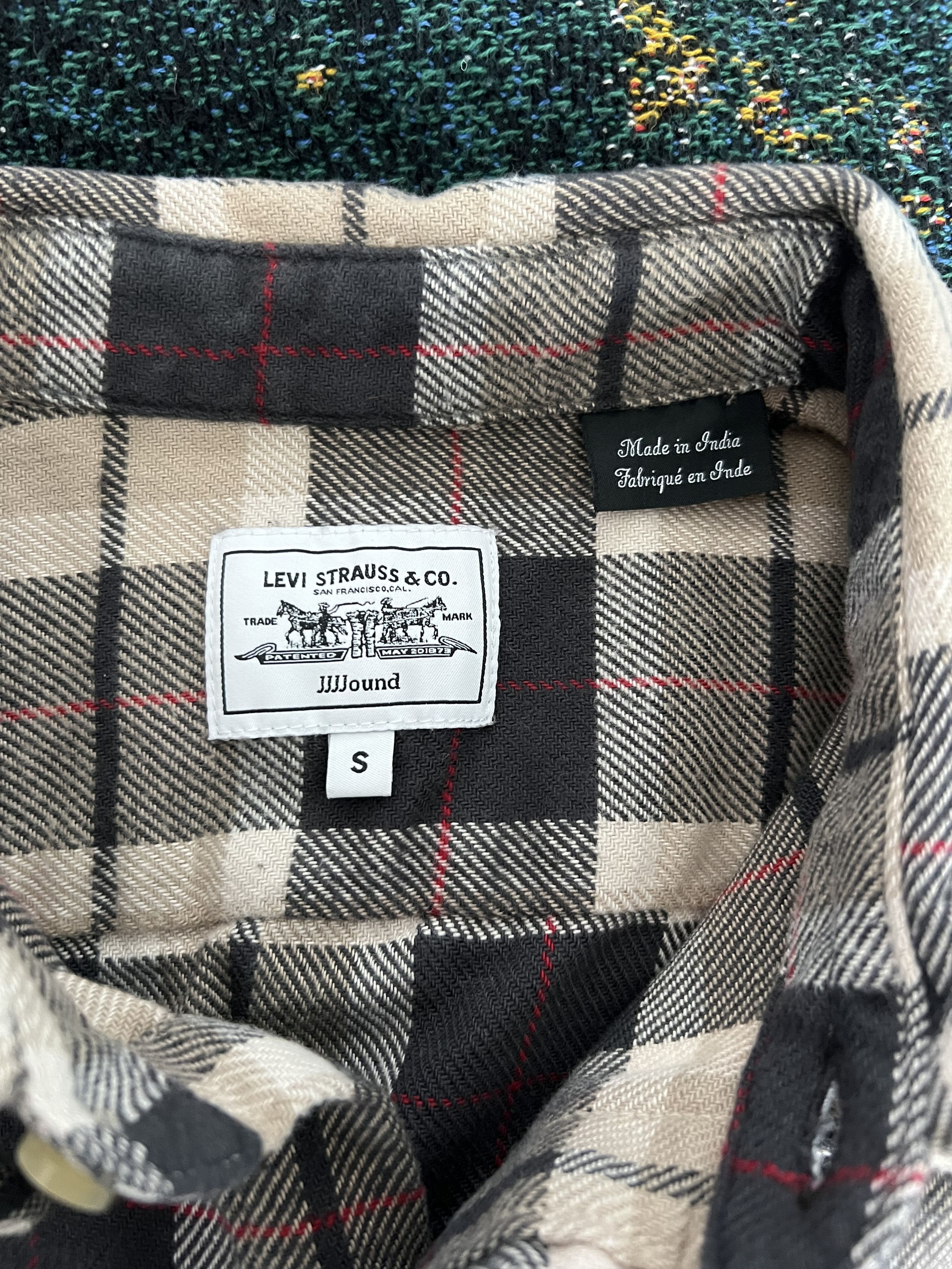 JJJJound × Levi's JJJJound Levi's Plaid Shirt in Beige Size US S / EU 44-46 / 1 - 8 Thumbnail