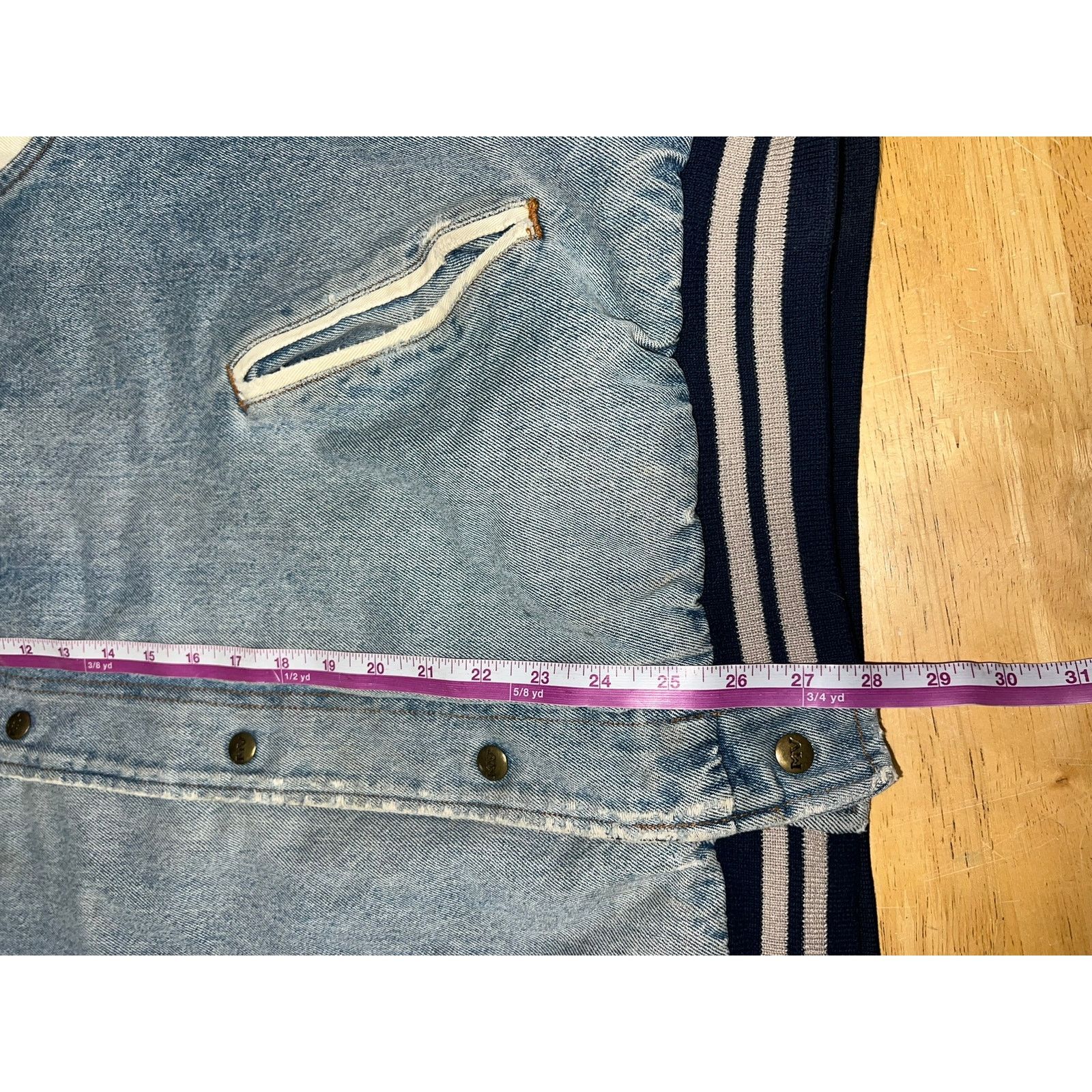 Vintage Vintage United States Olymic Denim Jacket Worn Distressed M Size US M / EU 48-50 / 2 - 14 Thumbnail