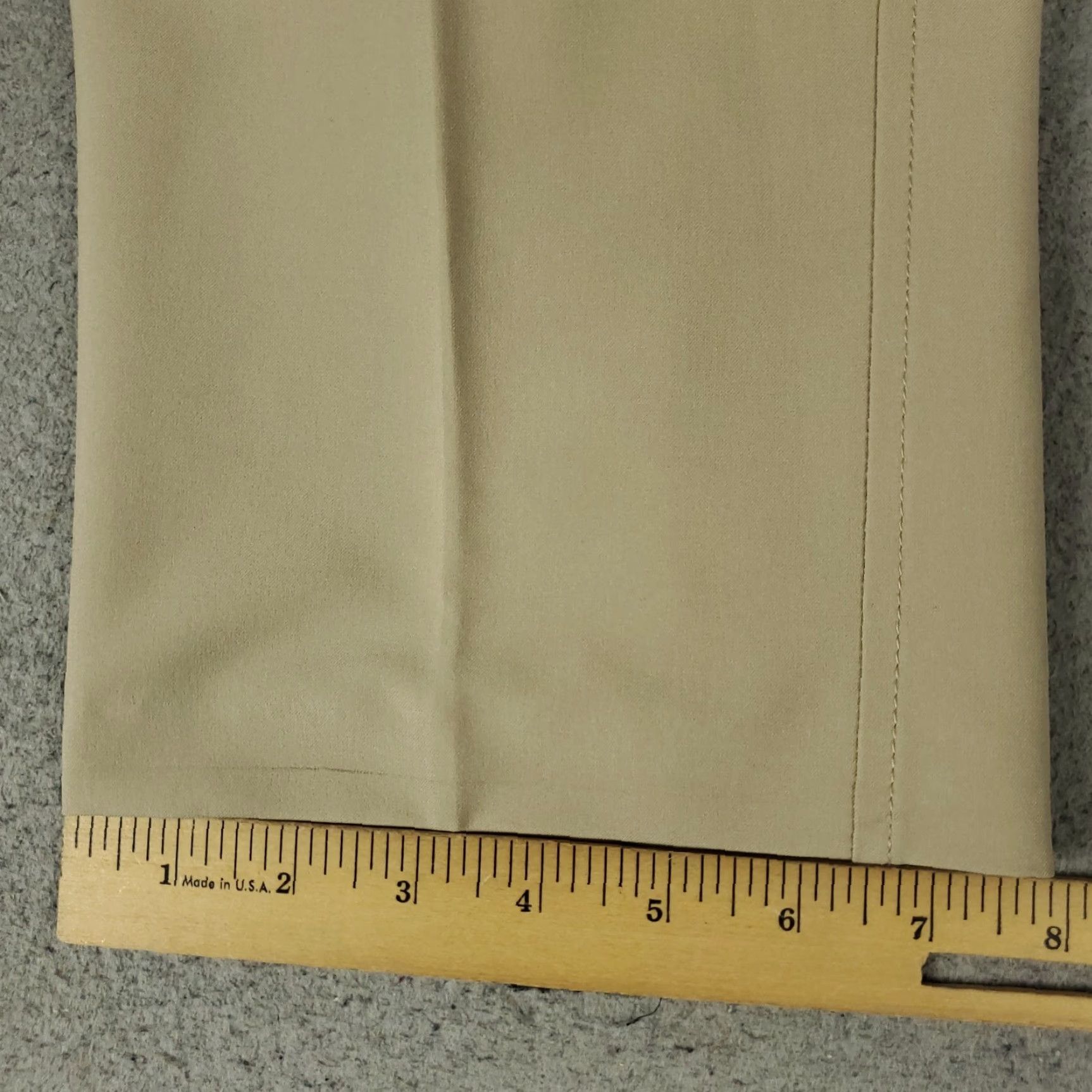 Footjoy FJ FootJoy Pants Mens 33x30 Beige Stretch Flat Front Chino Trousers - Regular Straight Pocket Men Size US 33 - 6 Thumbnail