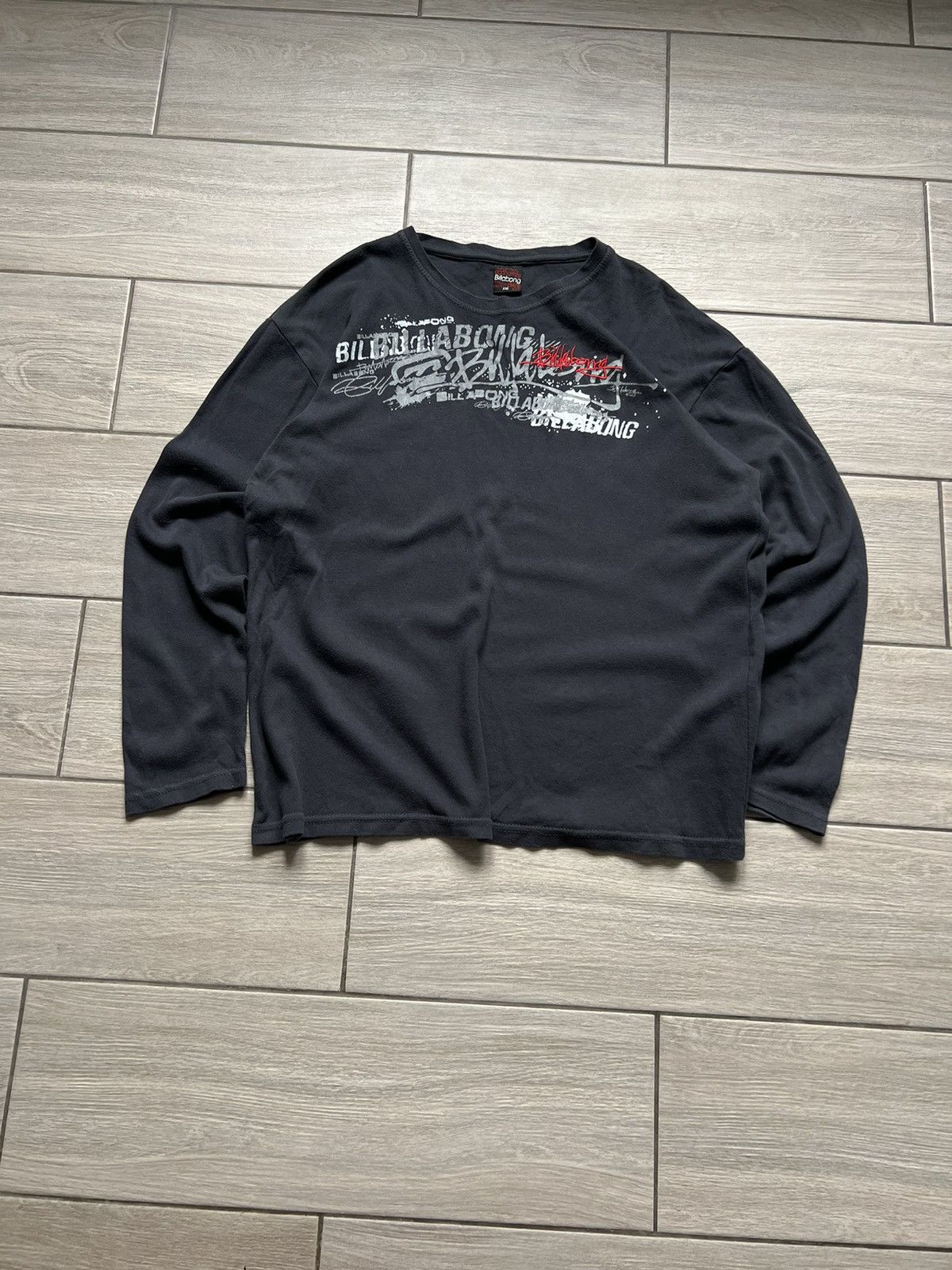 Billabong Vintage billabong Big Logo Y2K sweatshirt Dark Grey 90S Size US XL / EU 56 / 4 - 2 Thumbnail