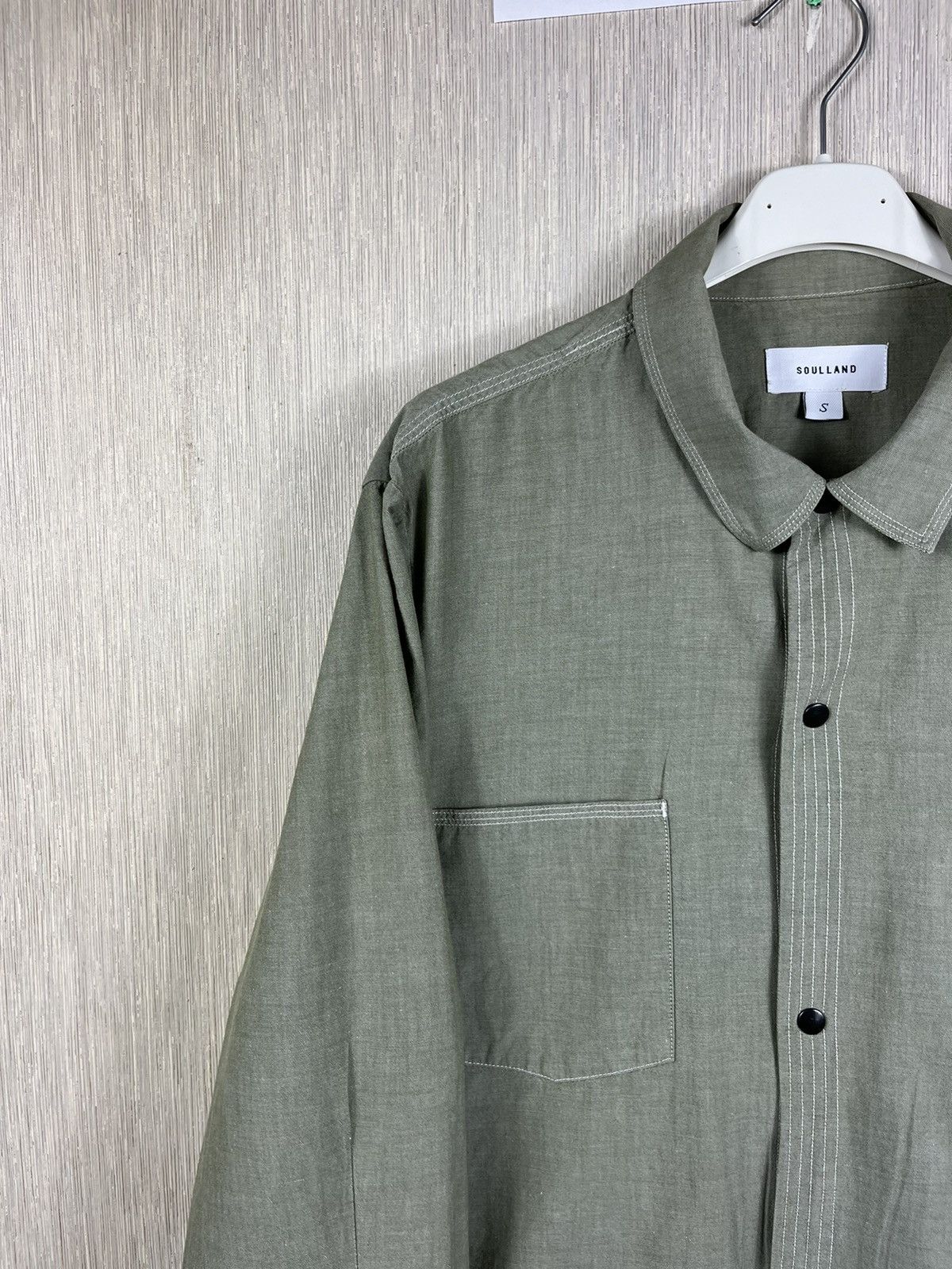 Designer × Soulland Soulland hestehave over shirt jacket with pocket latches Size US S / EU 44-46 / 1 - 4 Thumbnail