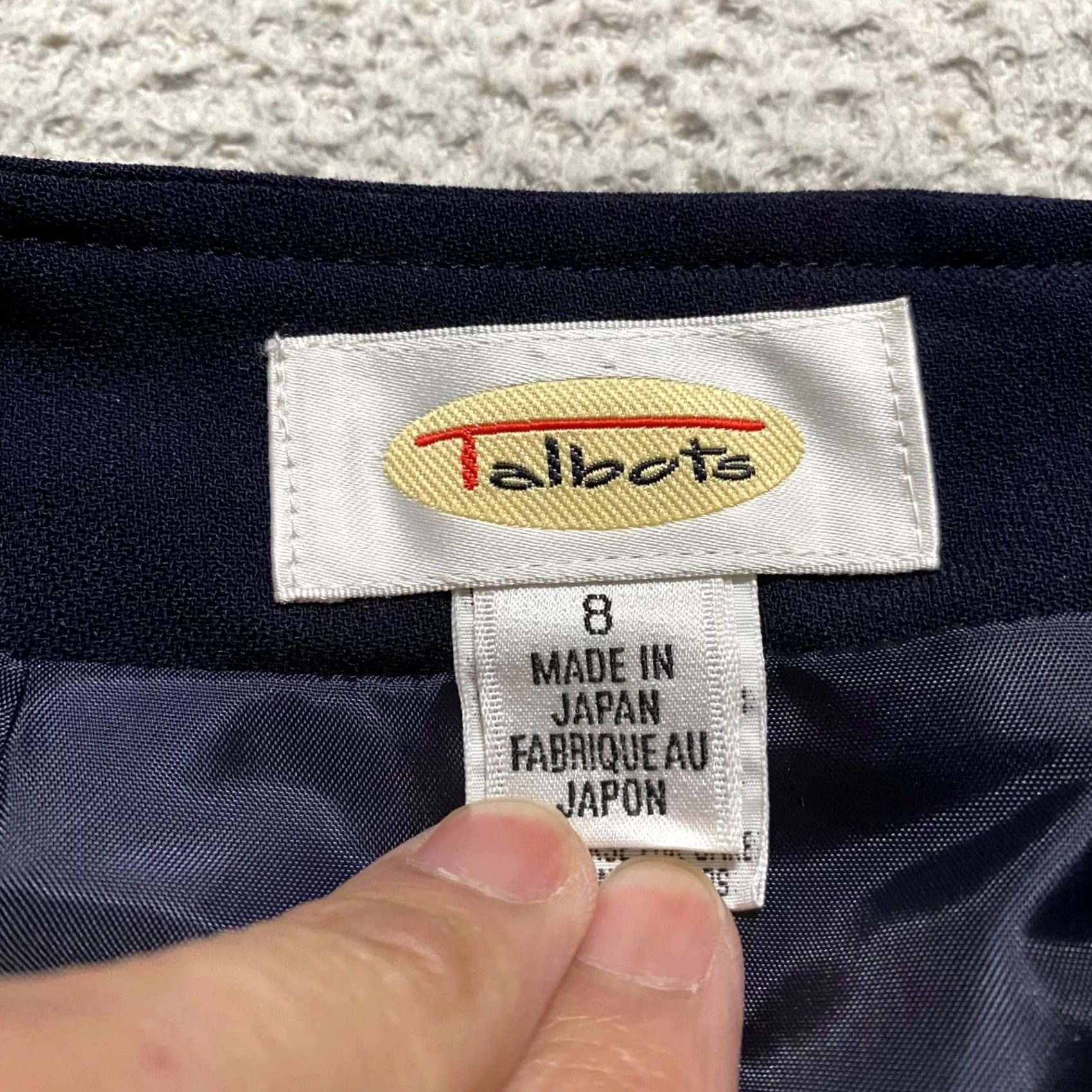 Talbots Talbots Womens Skirt Blue Pencil Straight Office Business 100% Wool Lined Size 8 Size 30" / US 8 / IT 44 - 3 Thumbnail