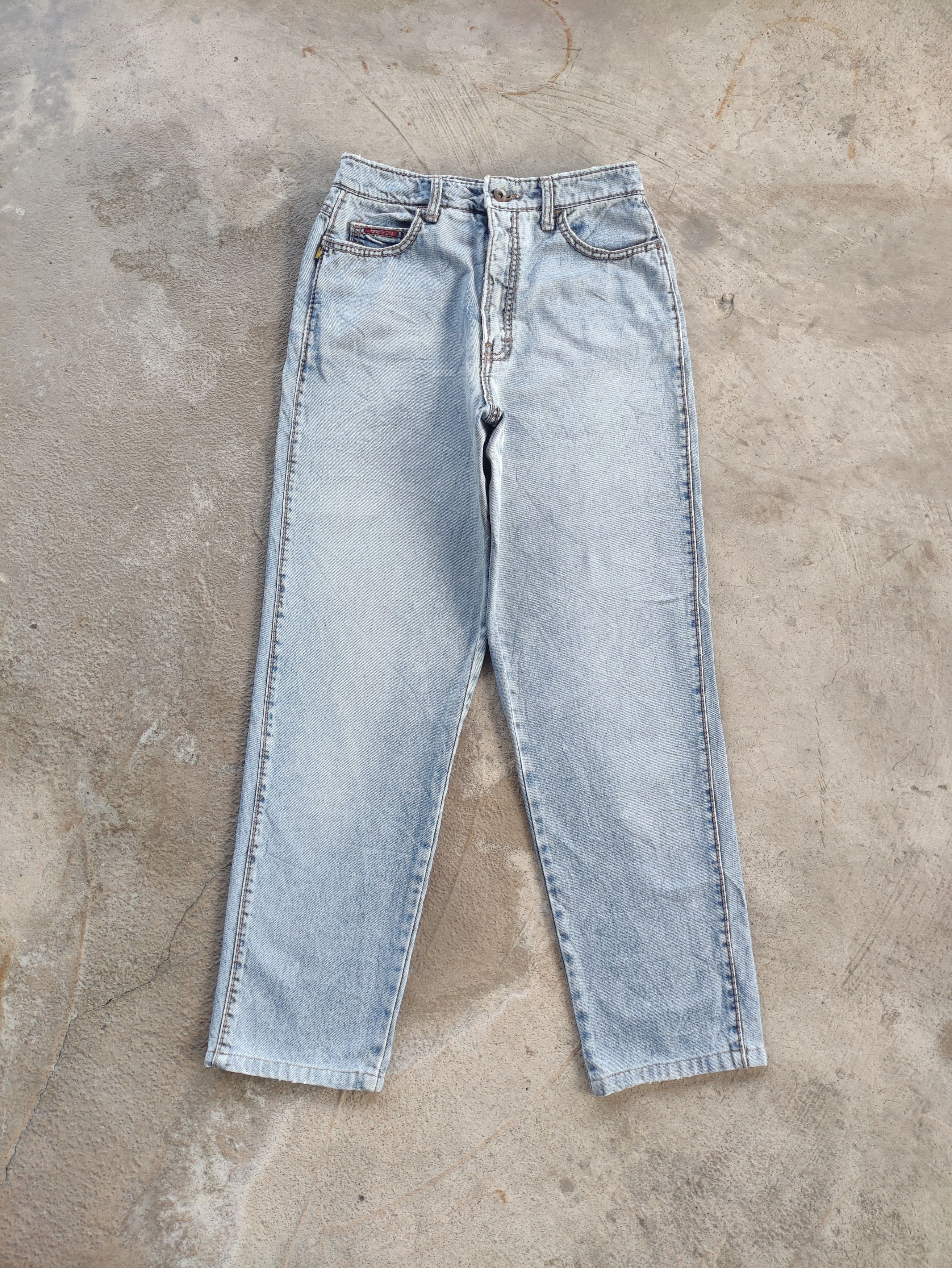 Japanese Brand Vintage Japanese Jean Distressed Faded Pants Size US 28 / EU 44 - 1 Thumbnail