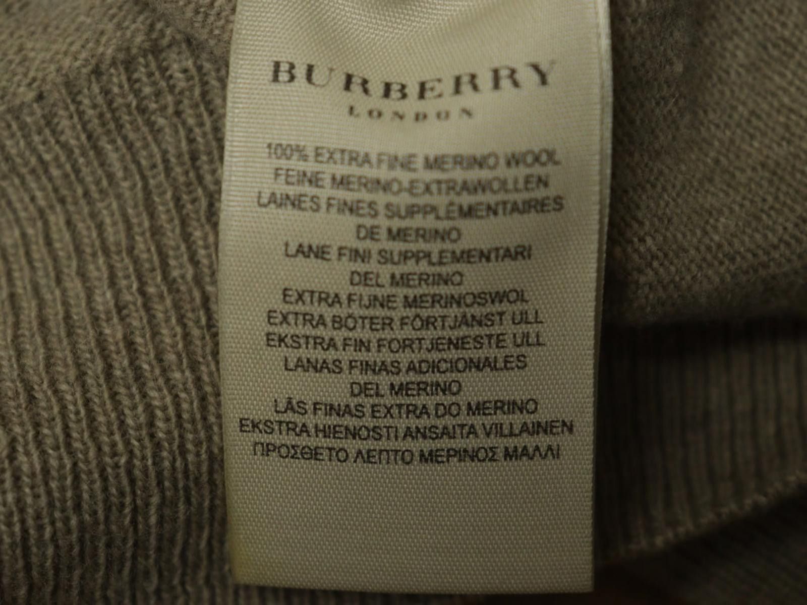 Designer Burberry London Tan Argyle Diamond Wool Sweater Size XL Size US XL / EU 56 / 4 - 10 Thumbnail